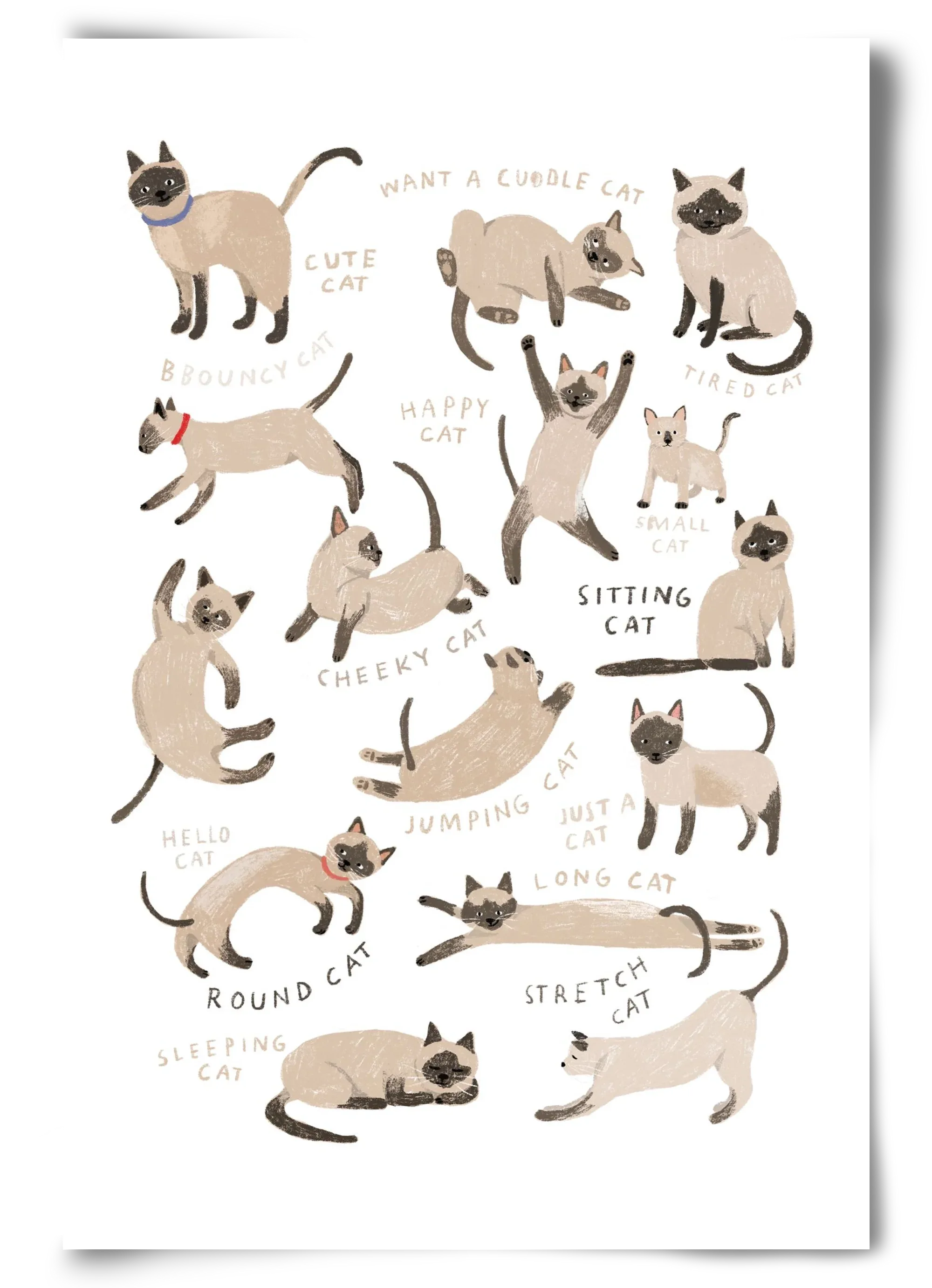 Siamese Cats - artbridge