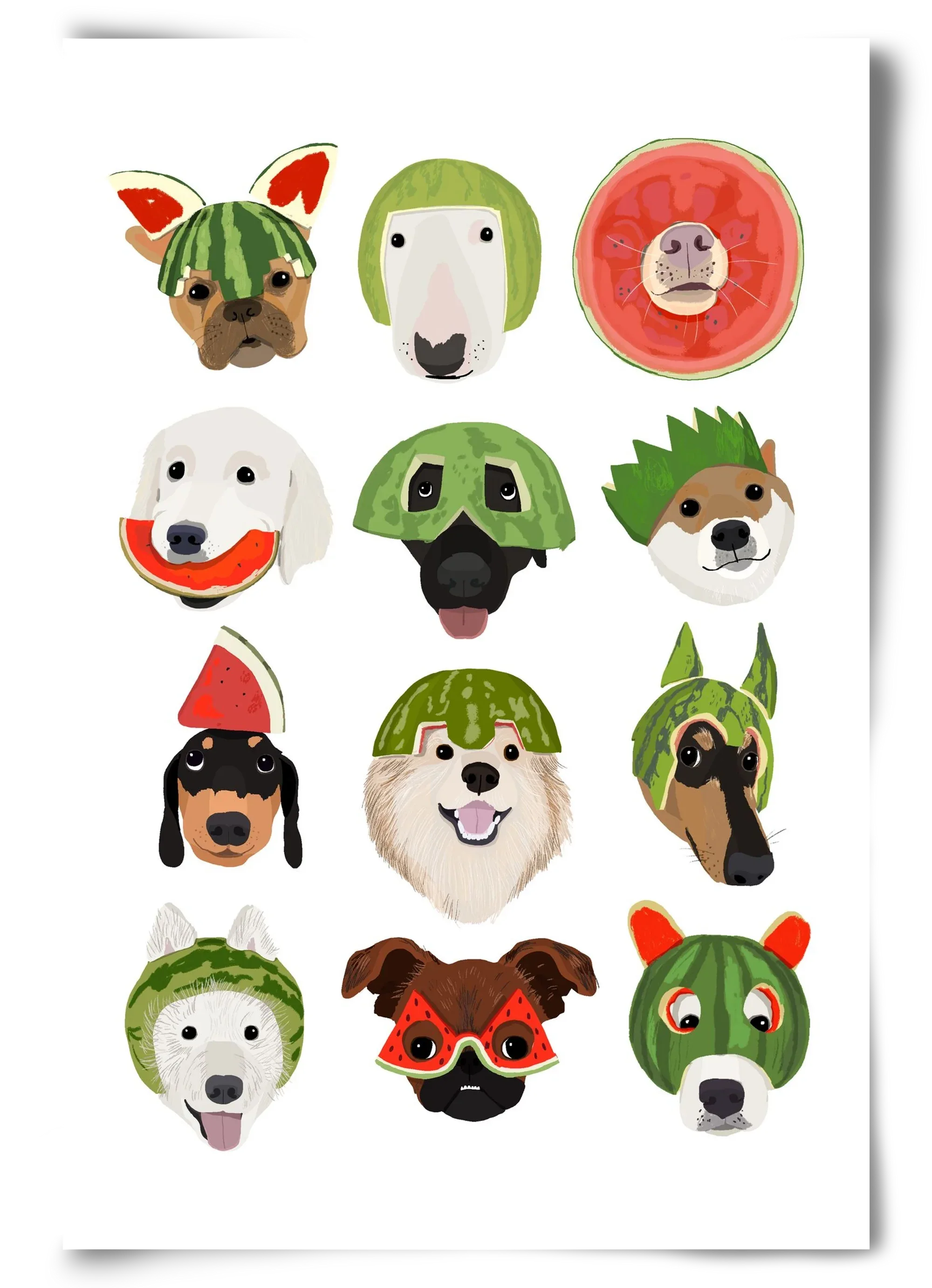 Watermelon dogs - artbridge