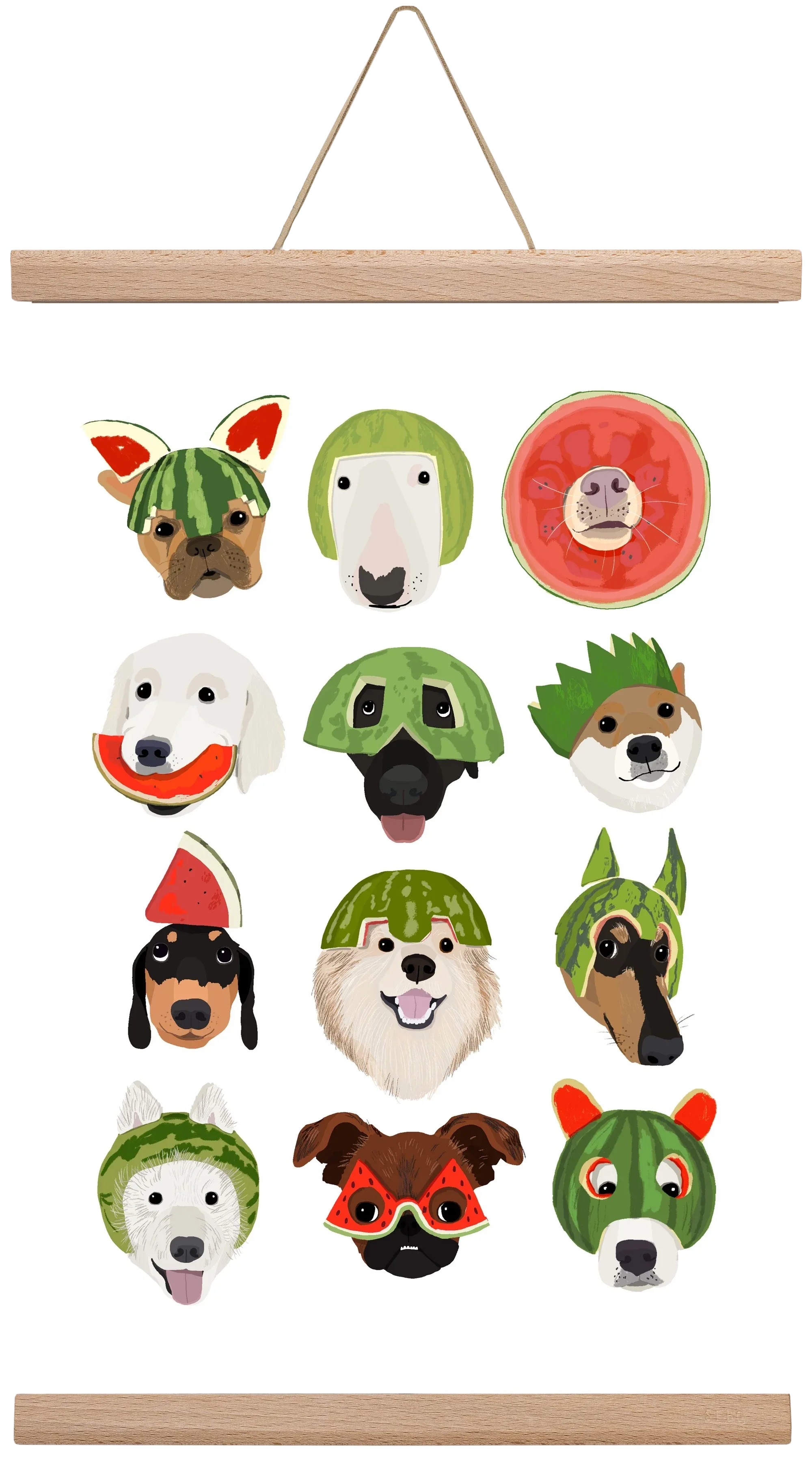 Watermelon dogs - artbridge