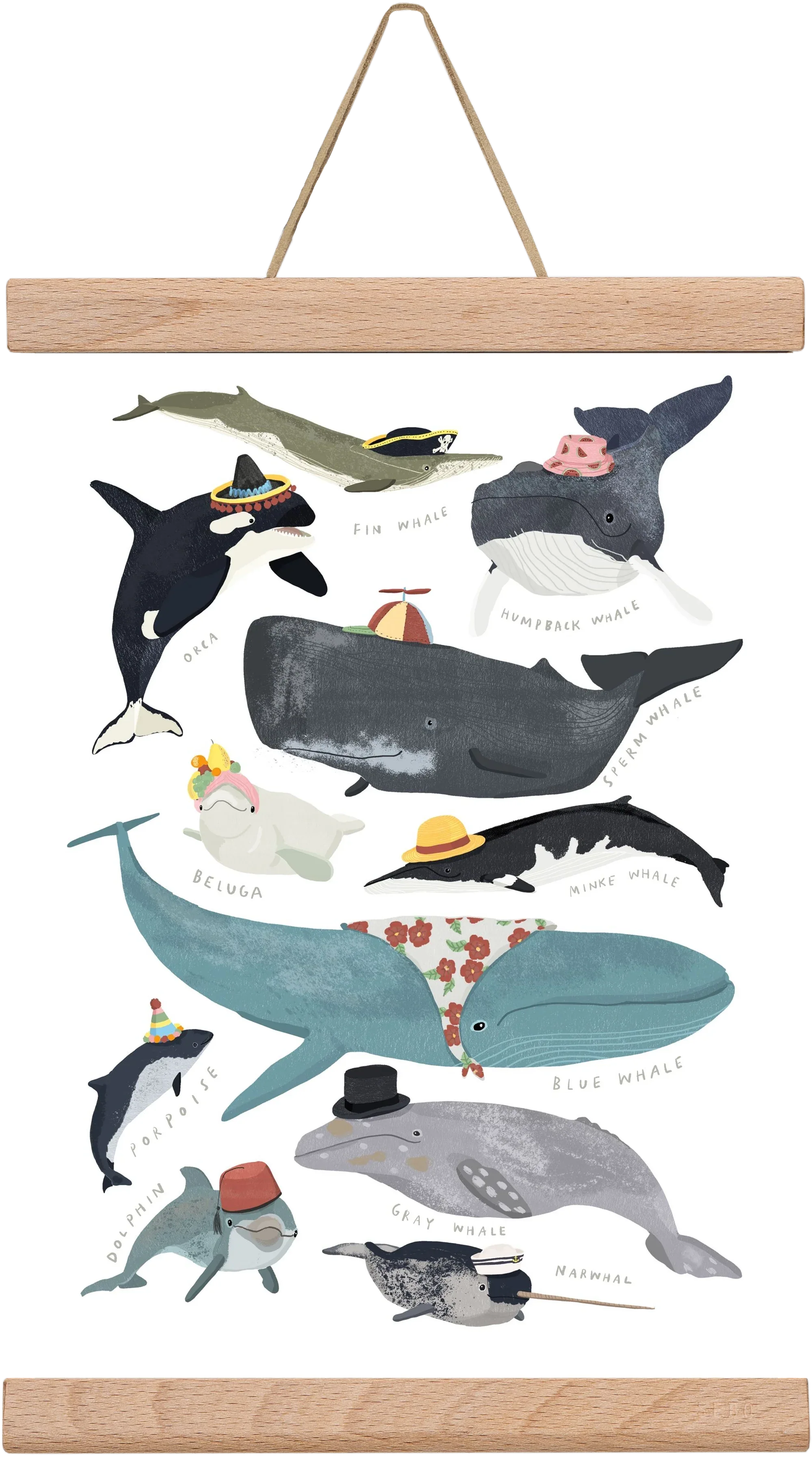 Whales in hats - artbridge