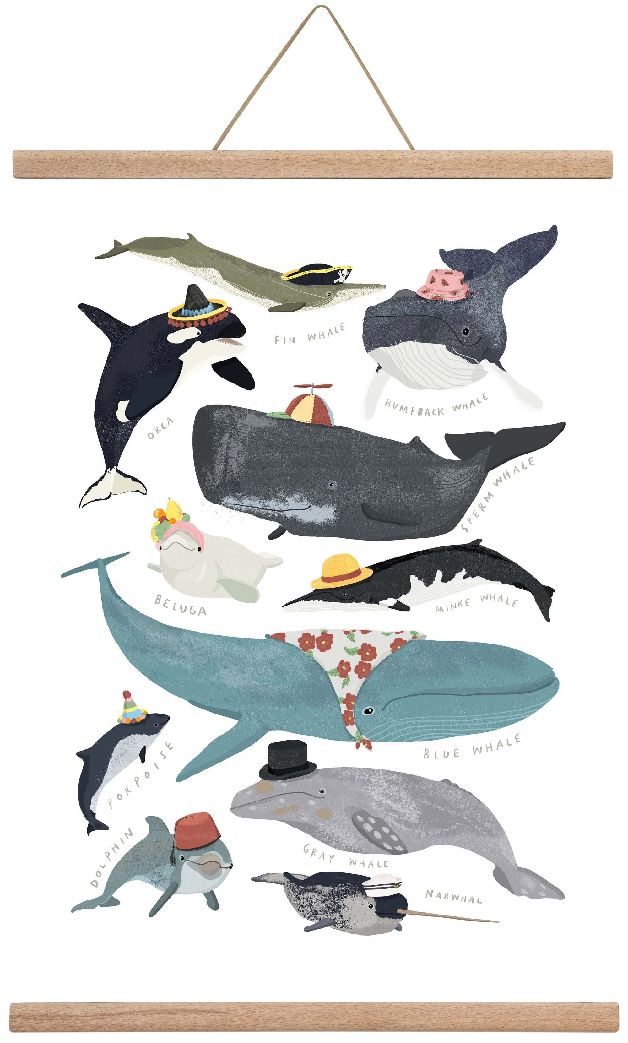 Whales in hats - artbridge
