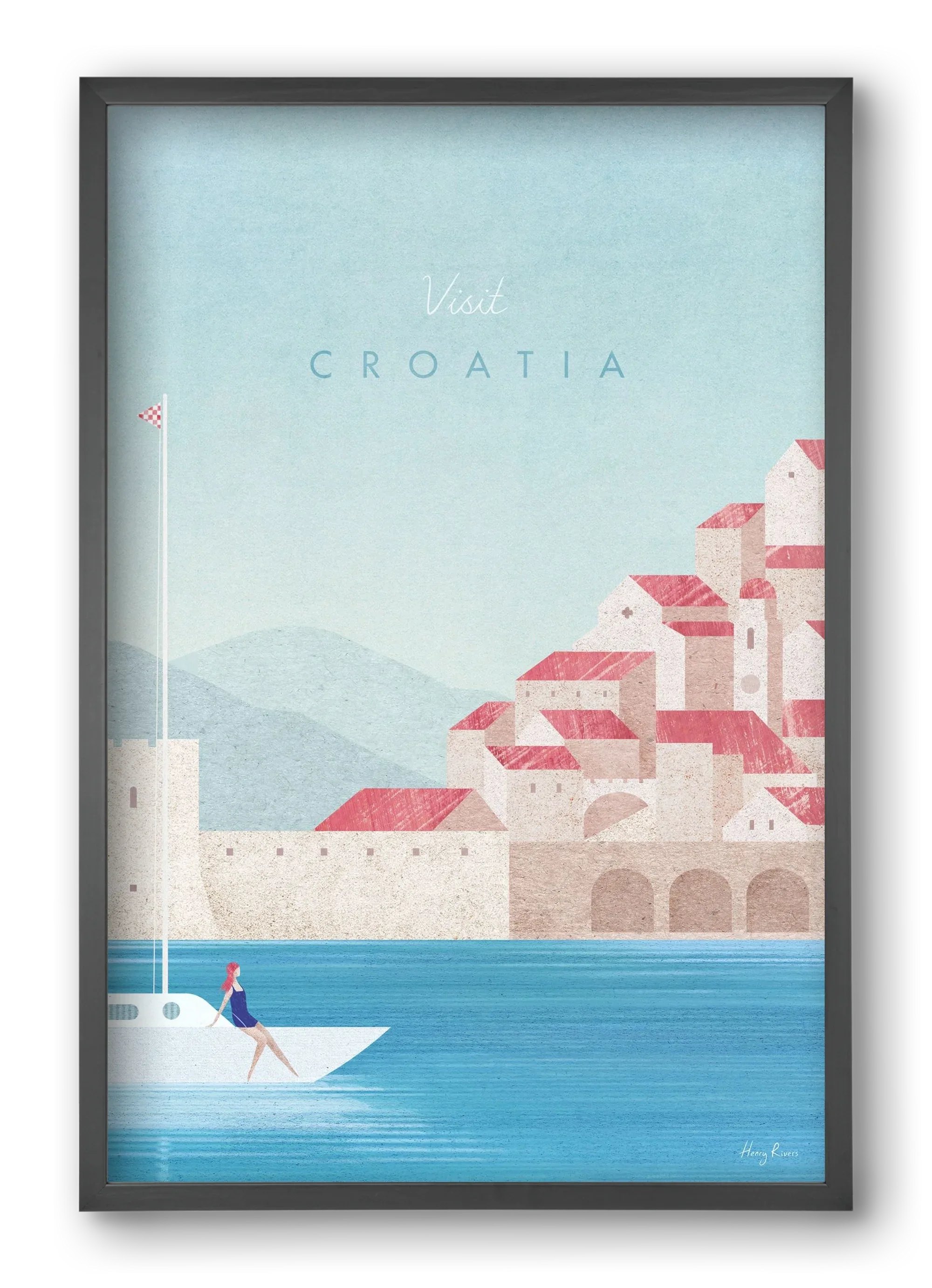 Croatia Travel Poster - artbridge