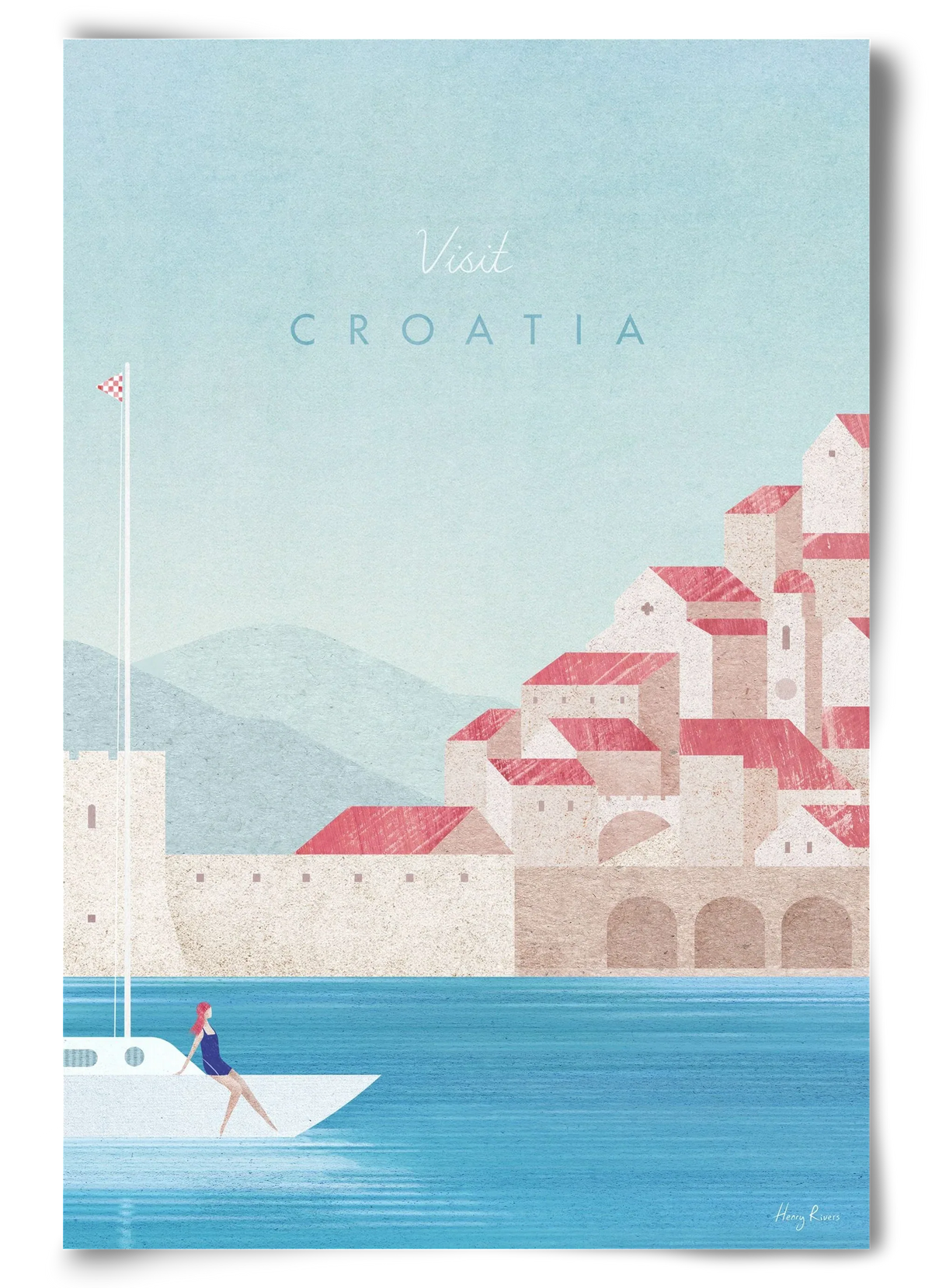 Croatia Travel Poster - artbridge