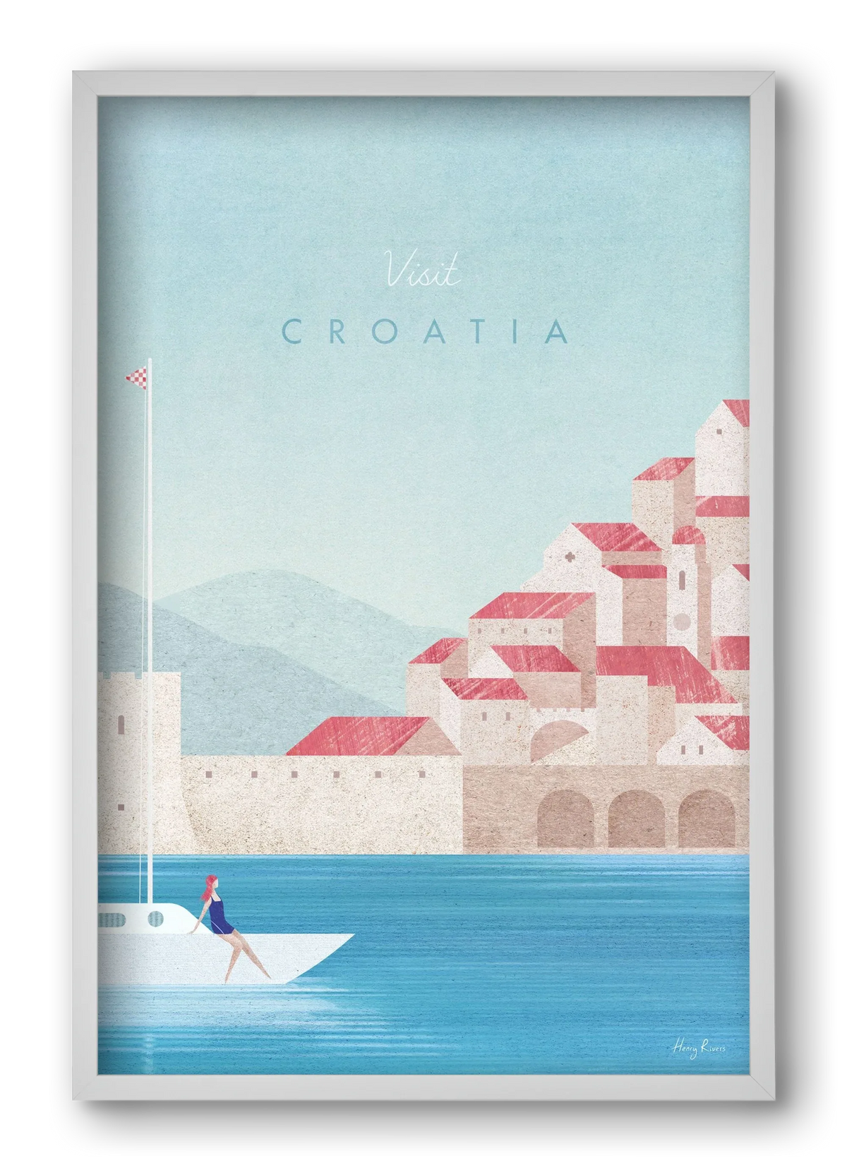 Croatia Travel Poster - artbridge