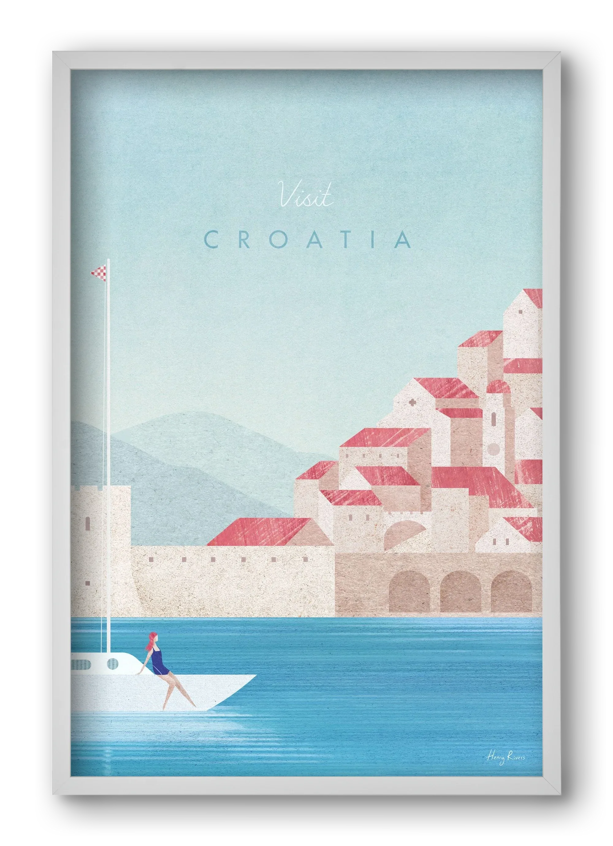 Croatia Travel Poster - artbridge