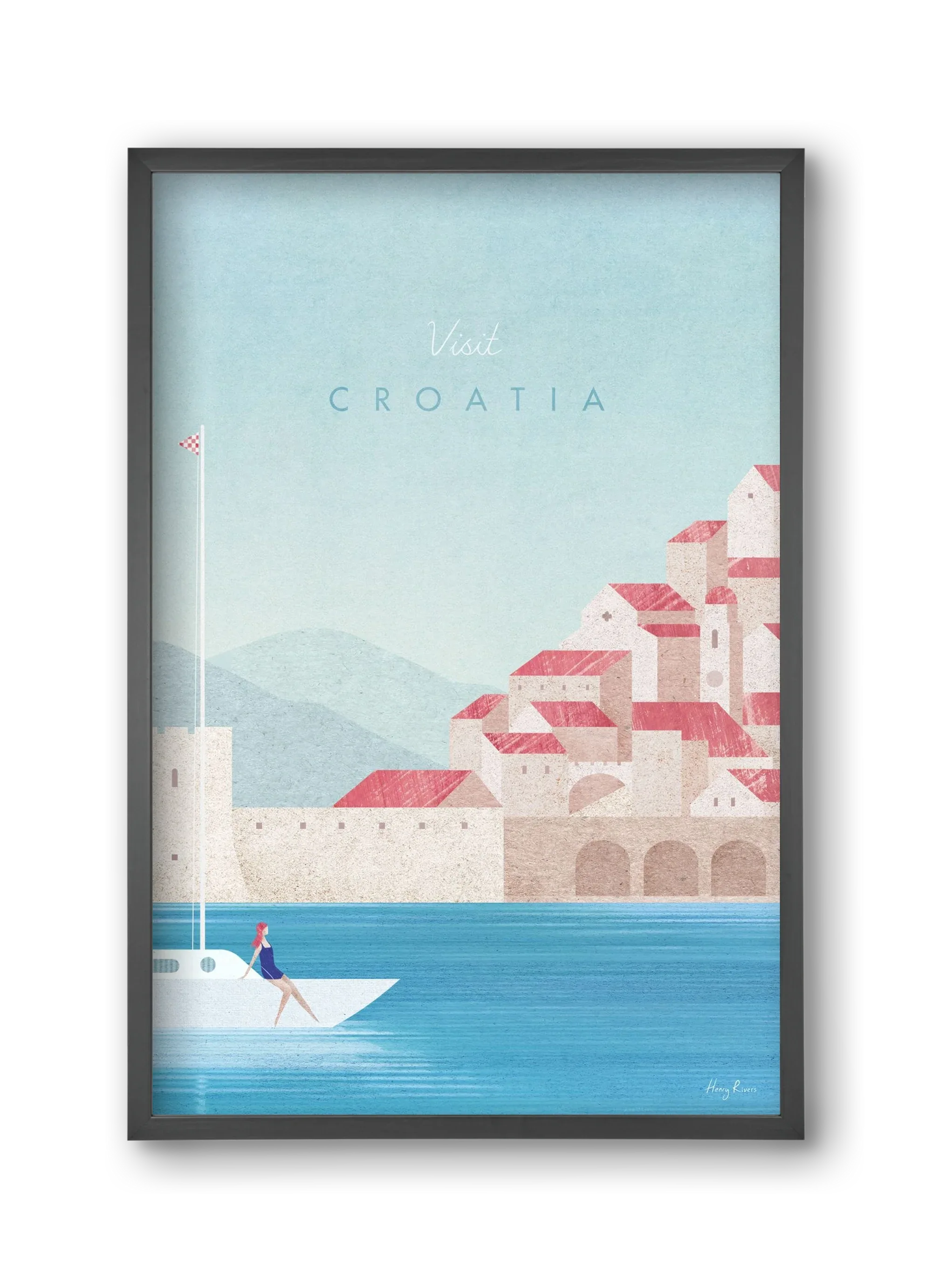 Croatia Travel Poster - artbridge