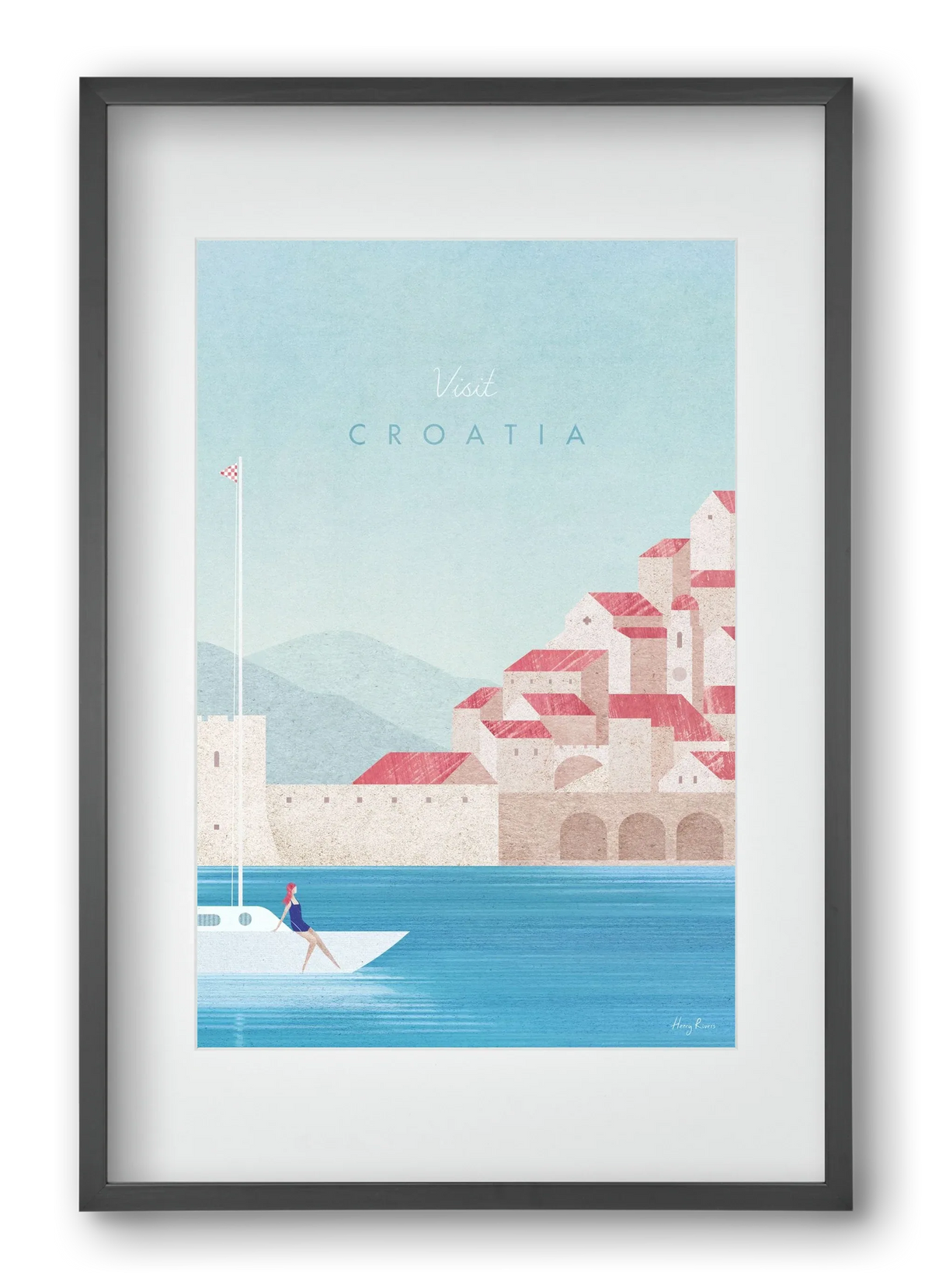 Croatia Travel Poster - artbridge