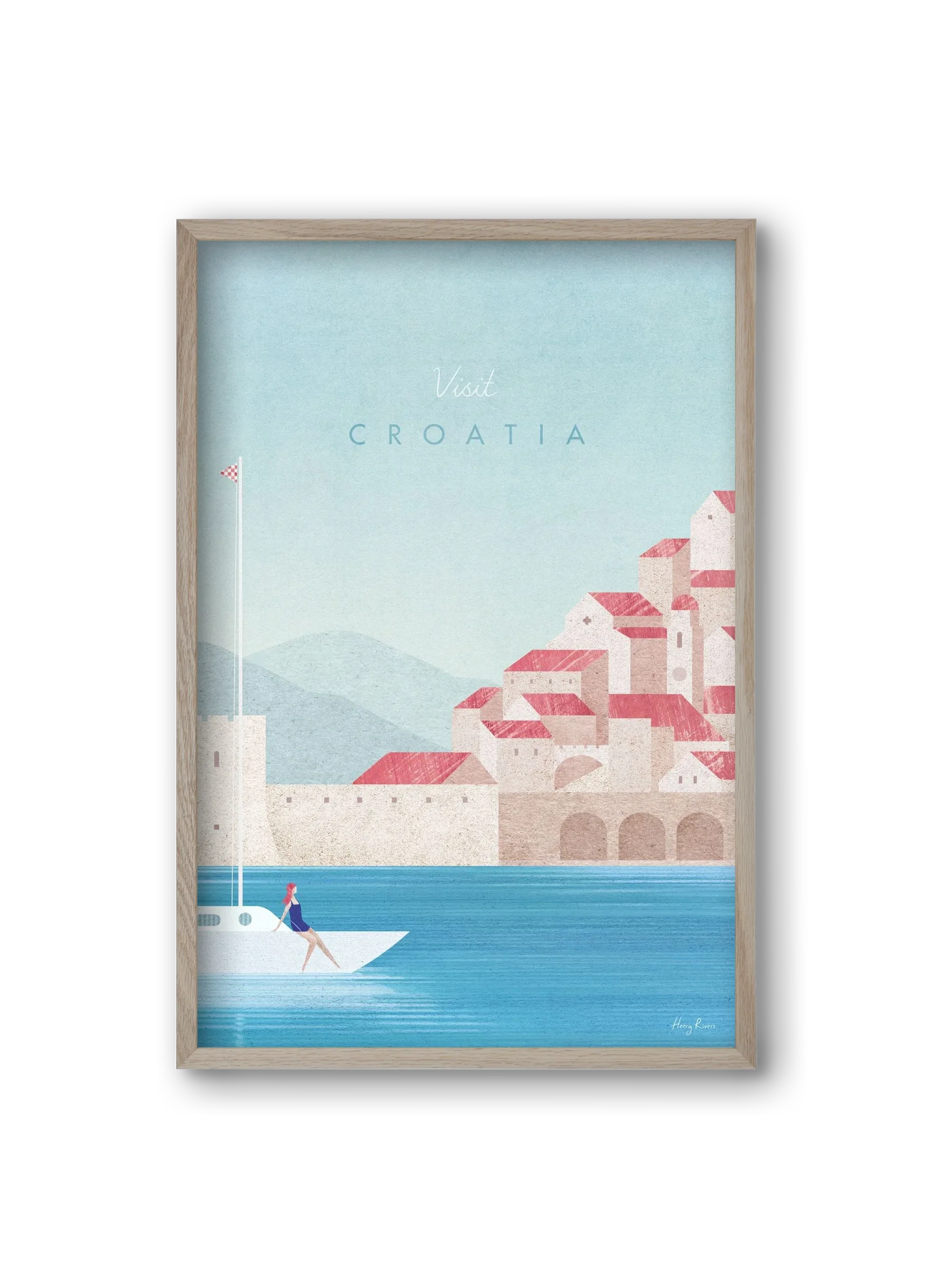 Croatia Travel Poster - artbridge