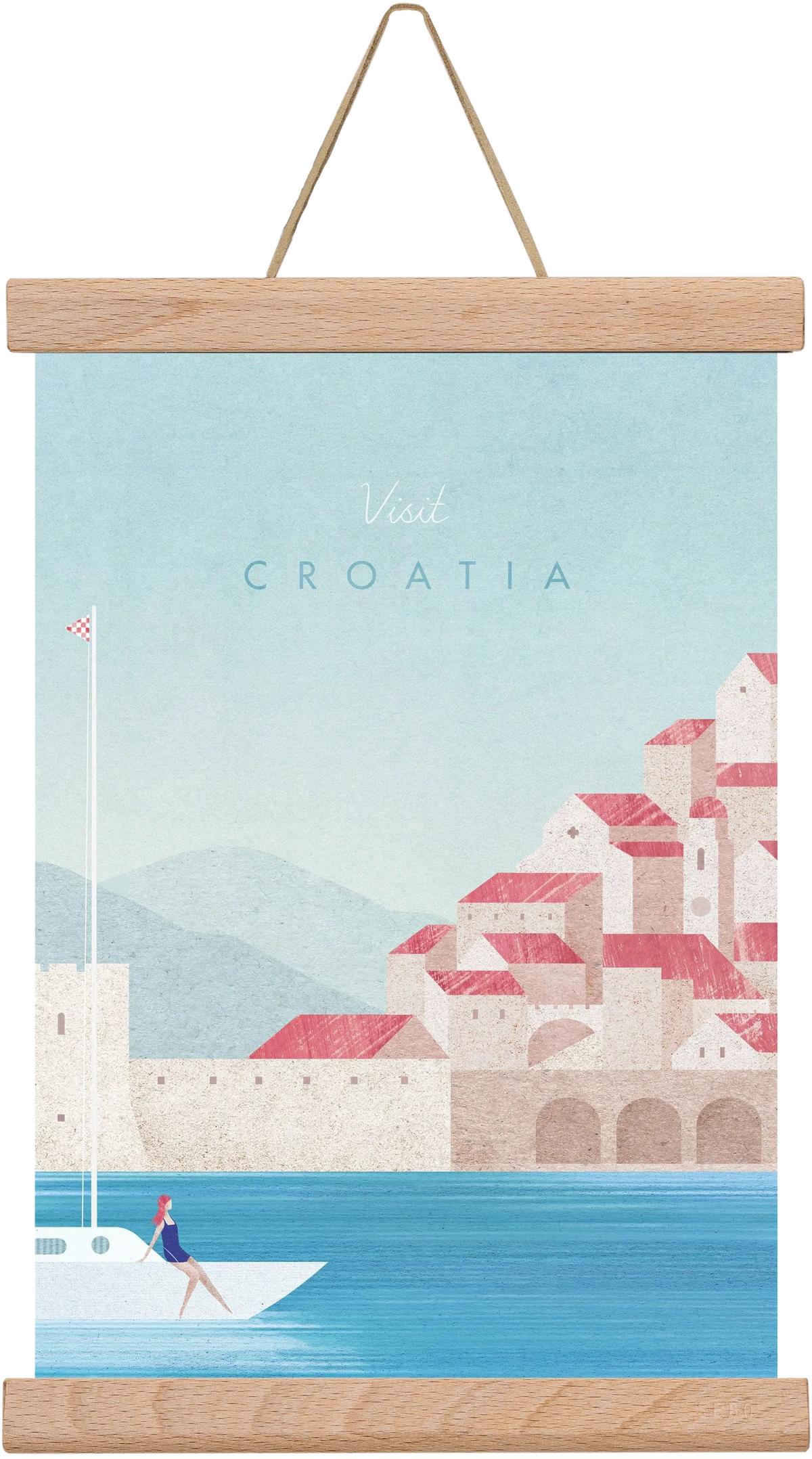 Croatia Travel Poster - artbridge