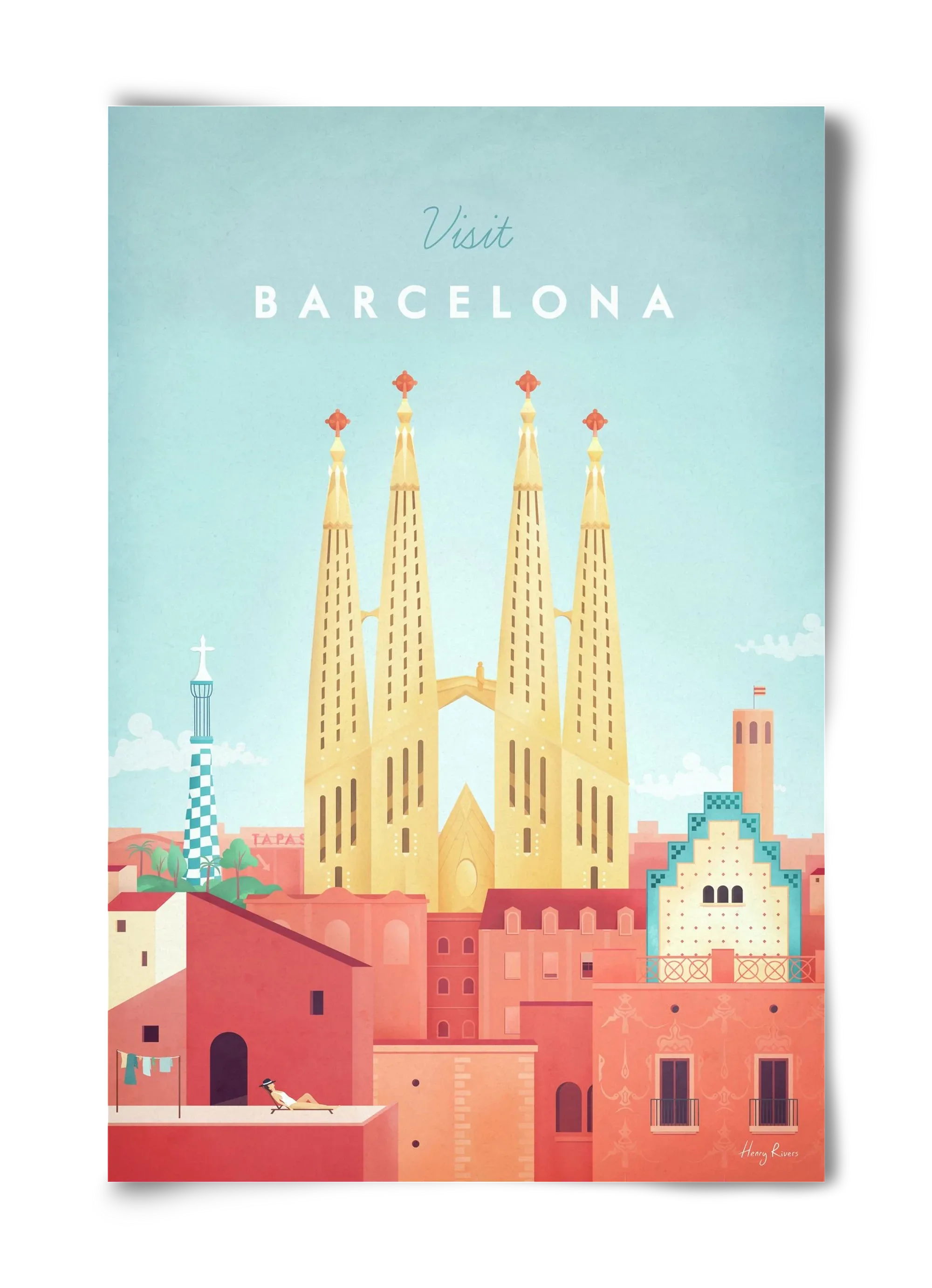 Barcelona Travel Poster - artbridge