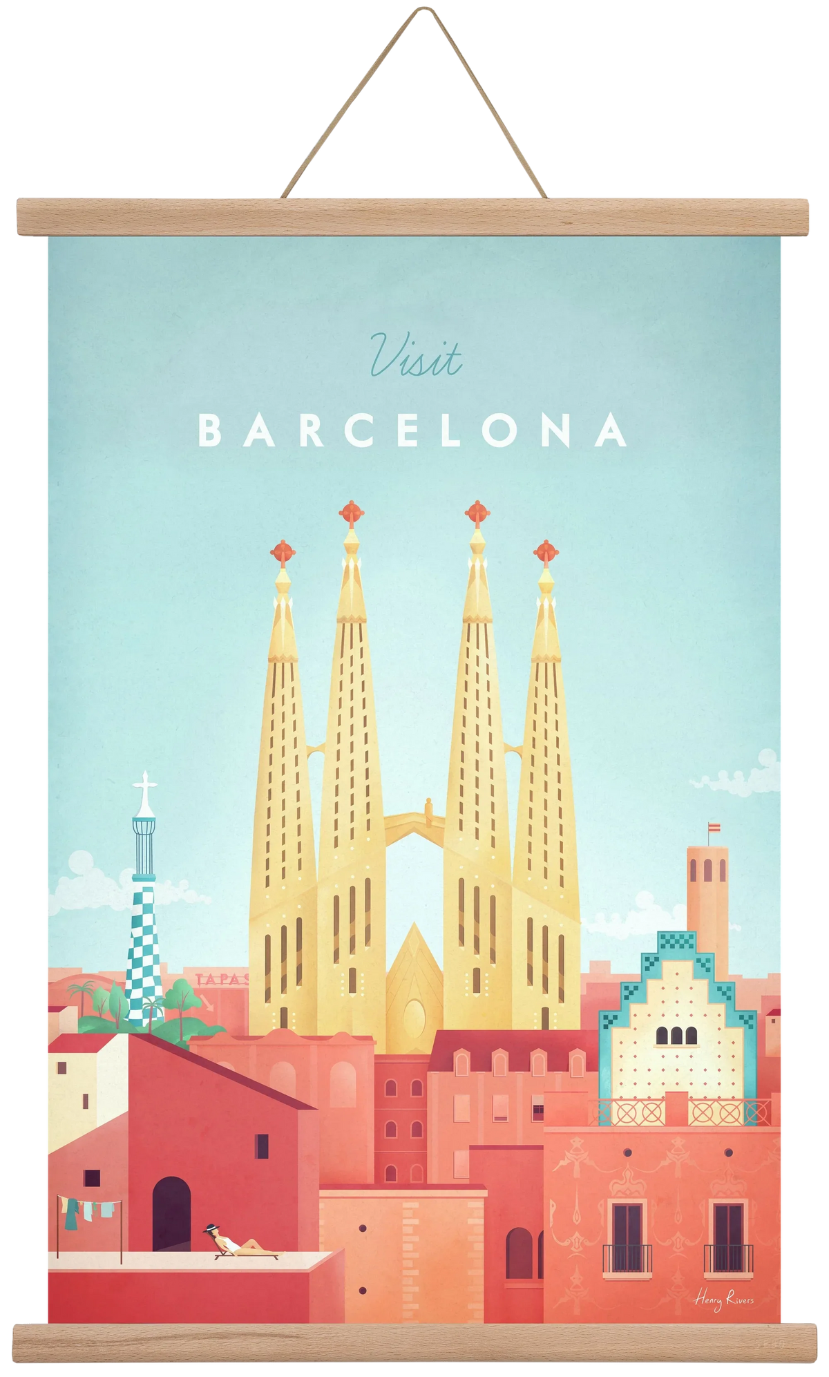 Barcelona Travel Poster - artbridge