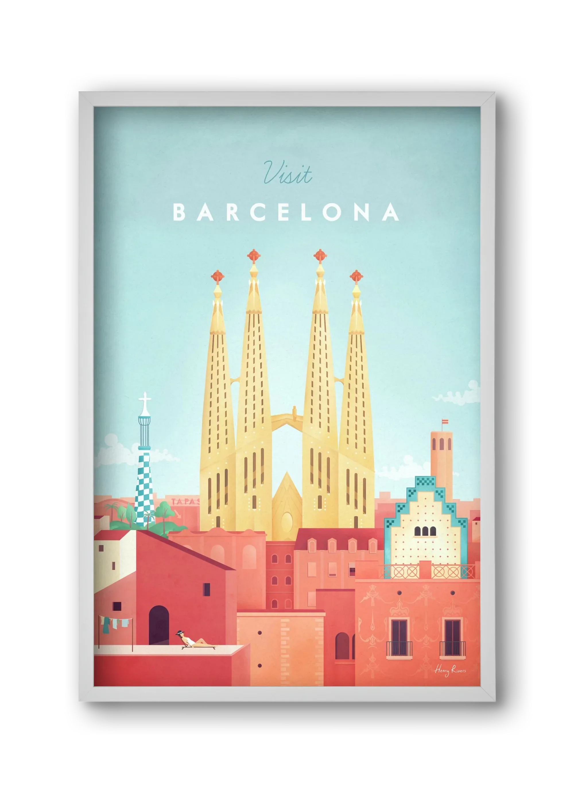 Barcelona Travel Poster - artbridge