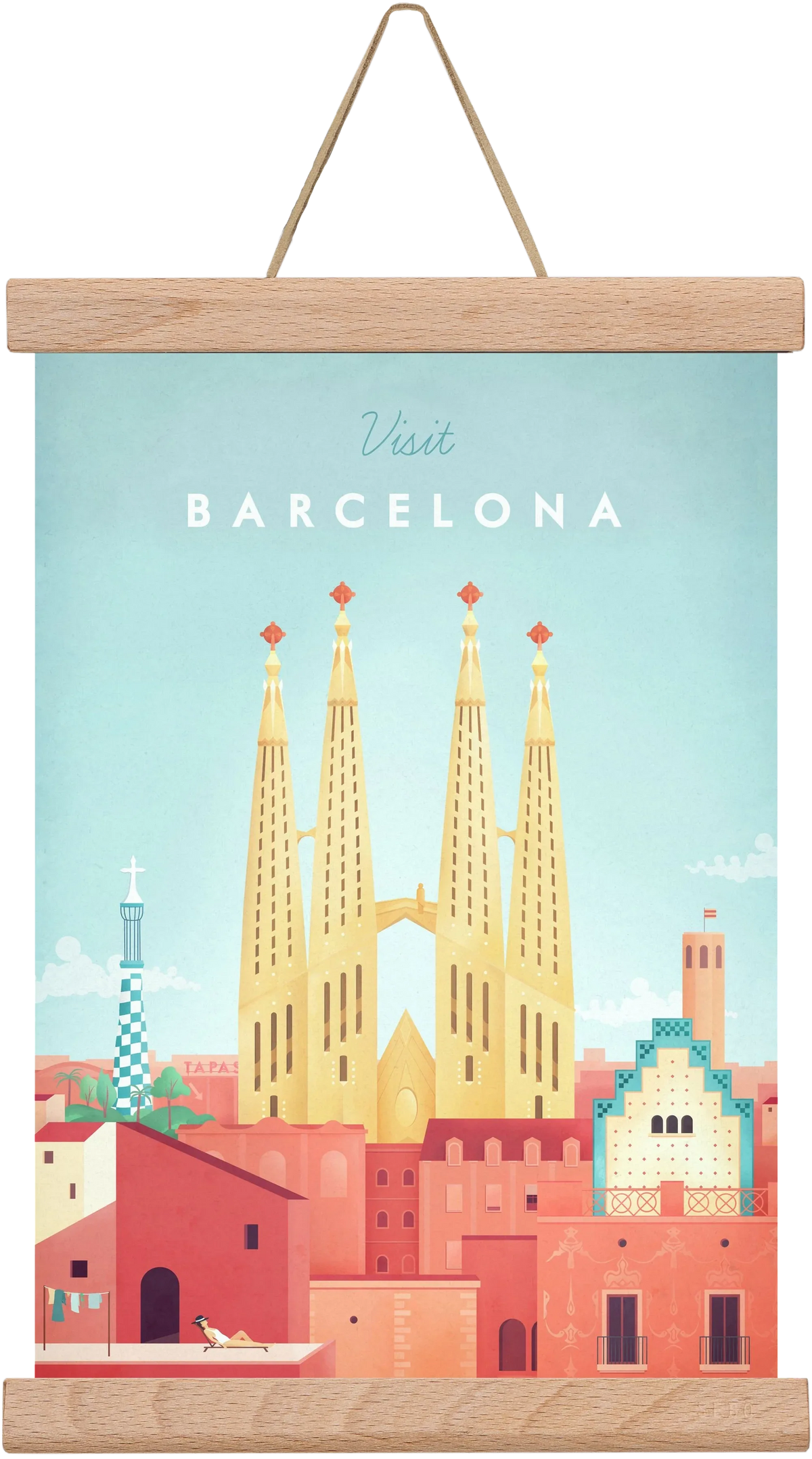 Barcelona Travel Poster - artbridge