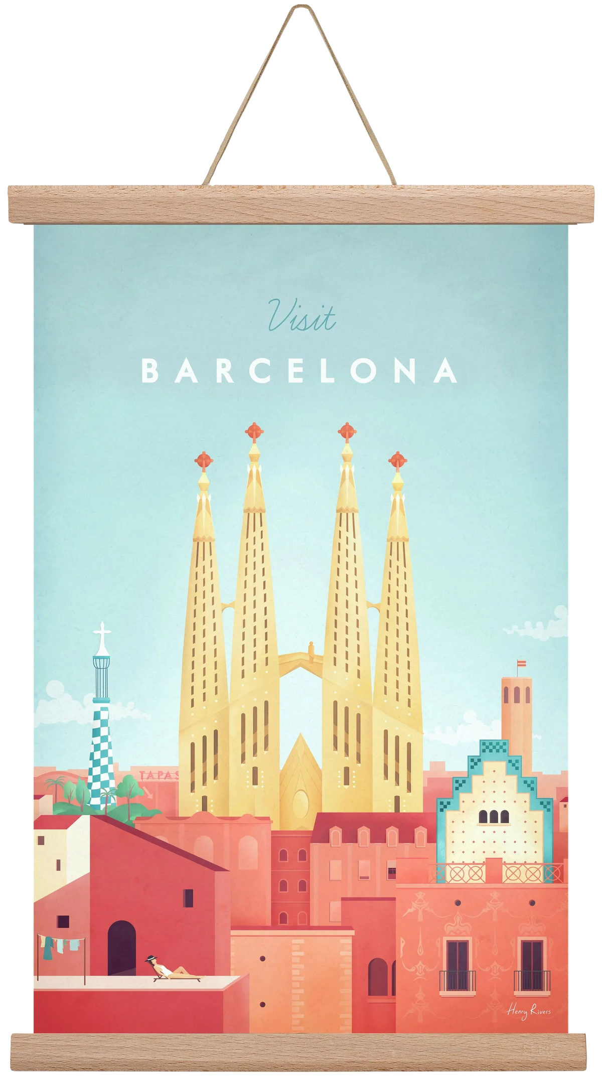 Barcelona Travel Poster - artbridge