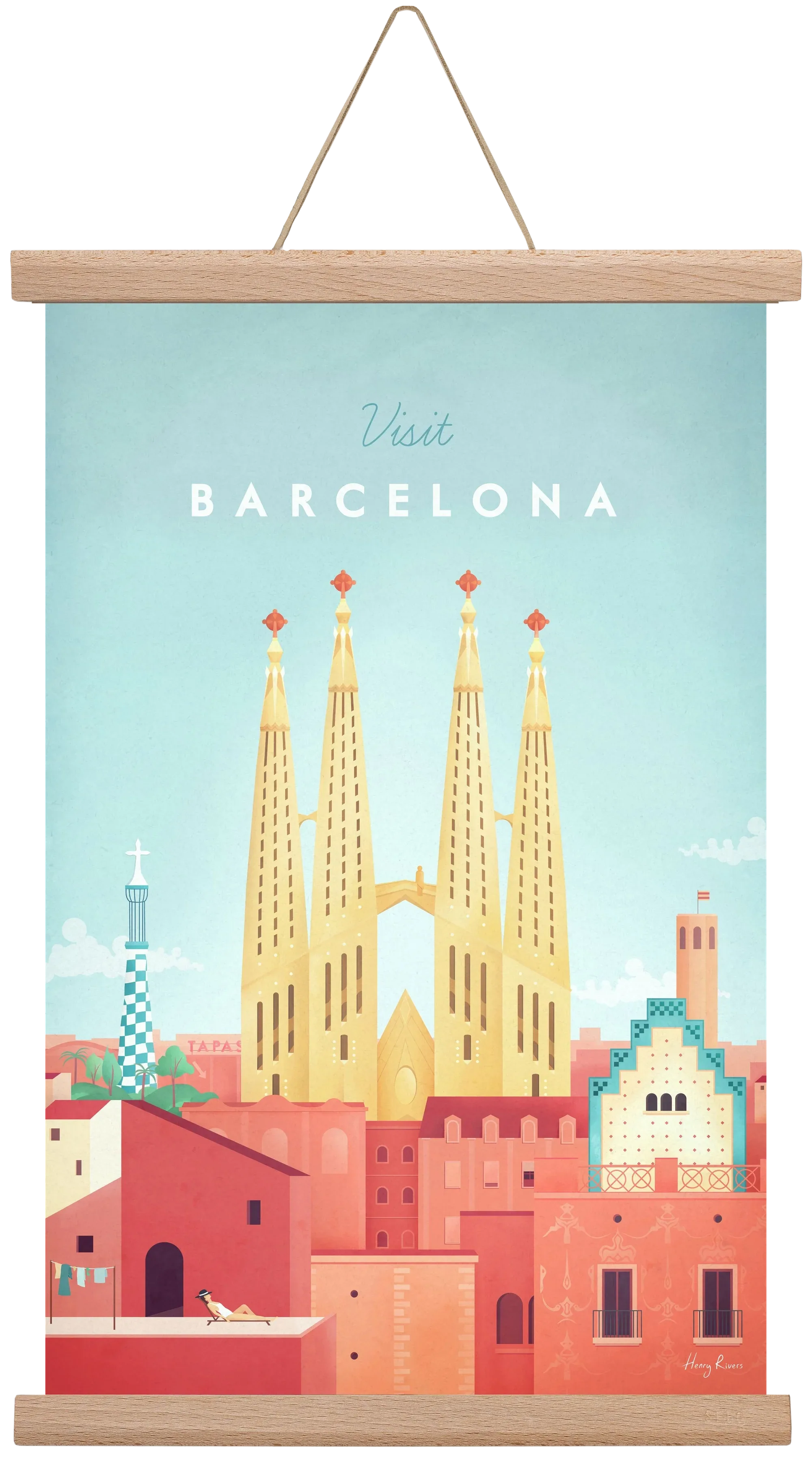 Barcelona Travel Poster - artbridge