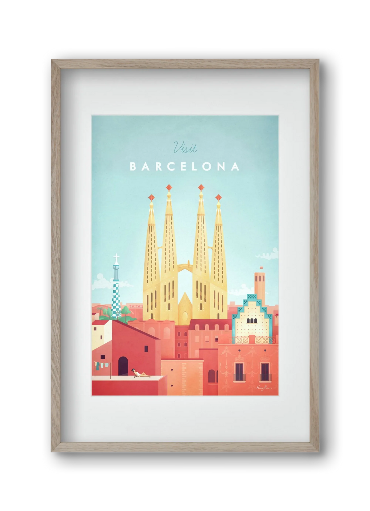 Barcelona Travel Poster - artbridge