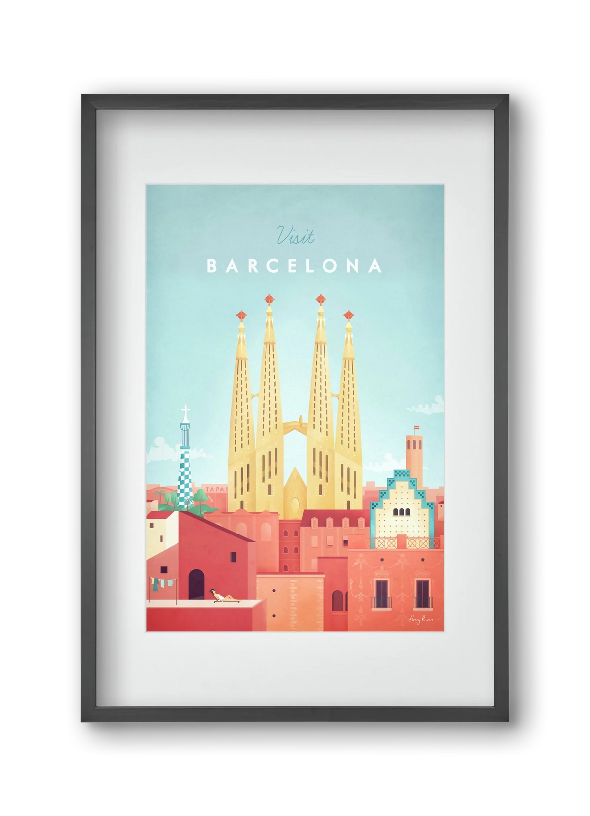 Barcelona Travel Poster - artbridge