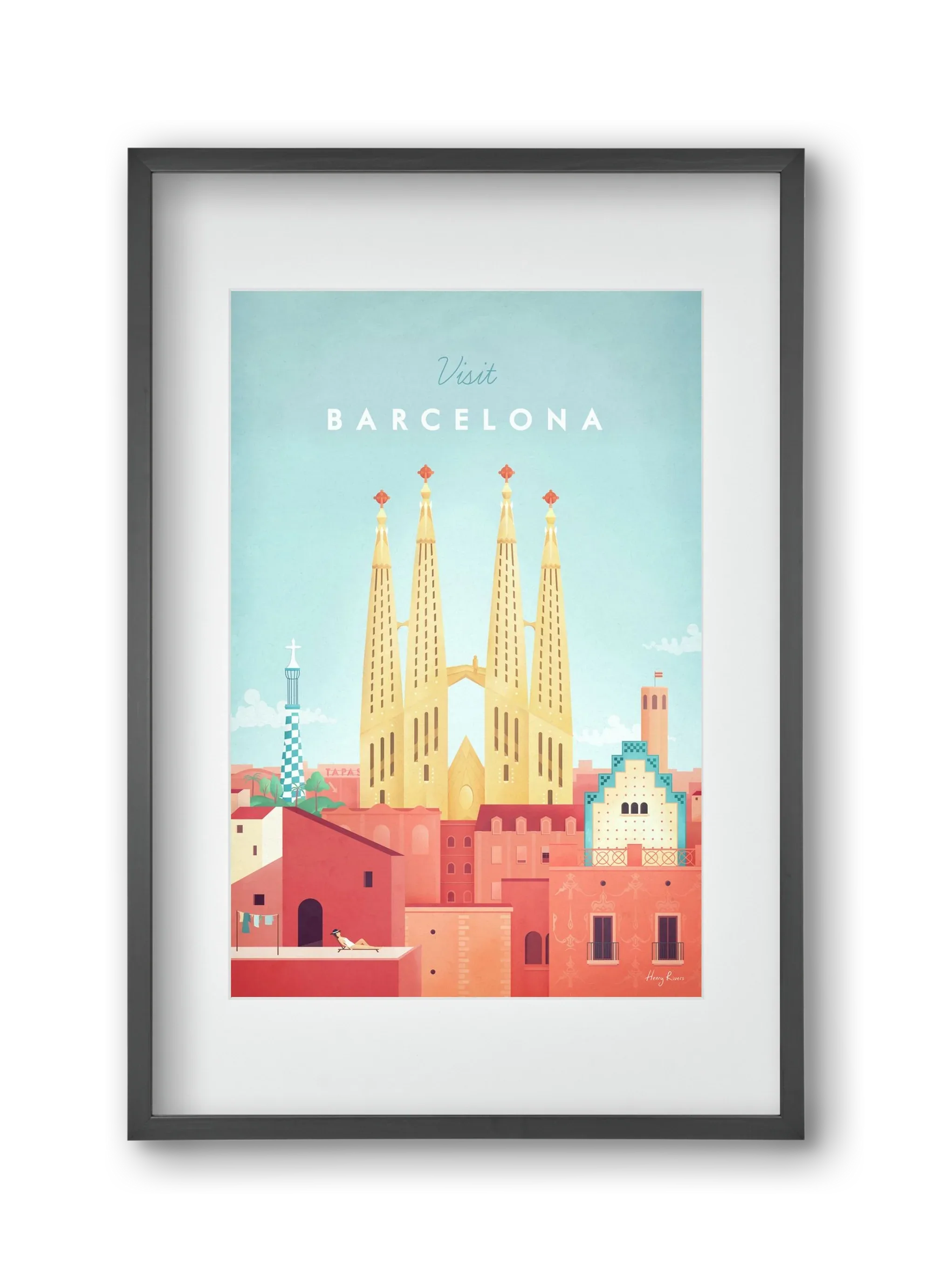Barcelona Travel Poster - artbridge