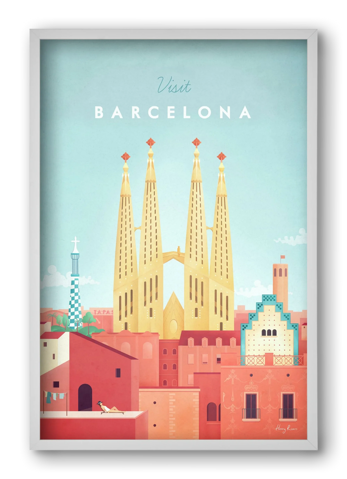 Barcelona Travel Poster - artbridge
