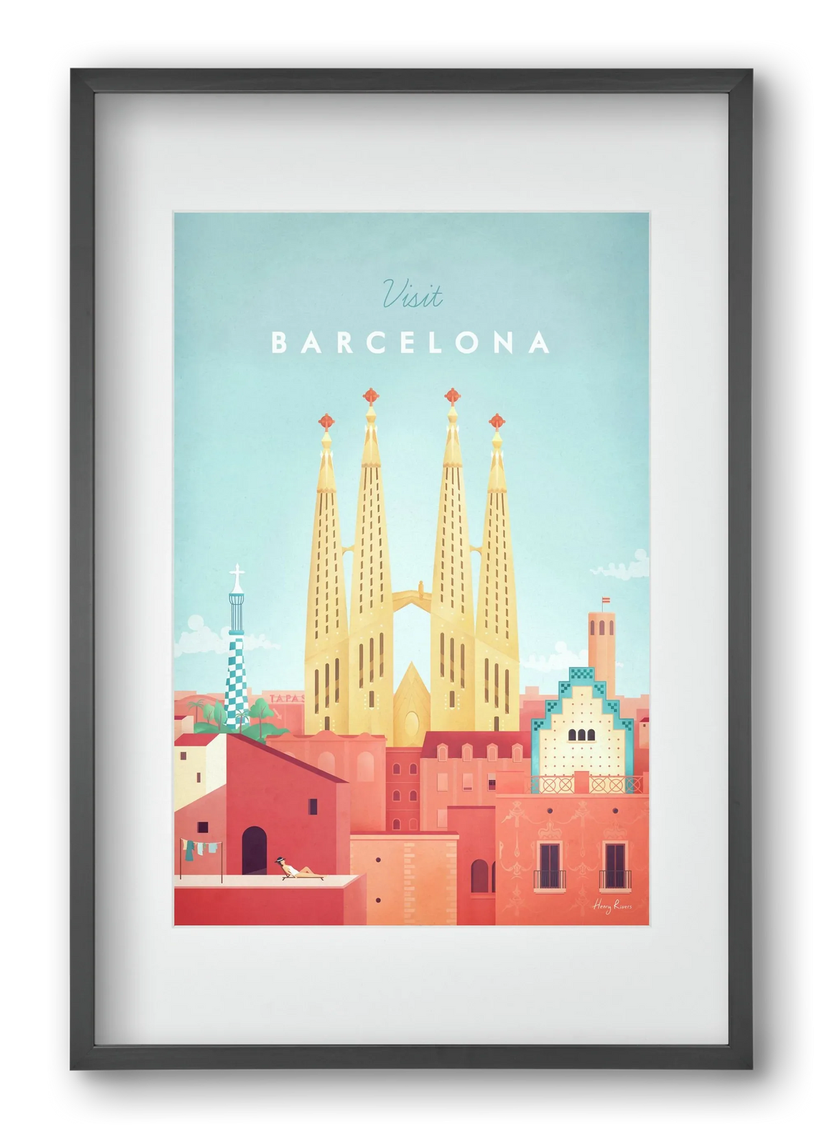 Barcelona Travel Poster - artbridge