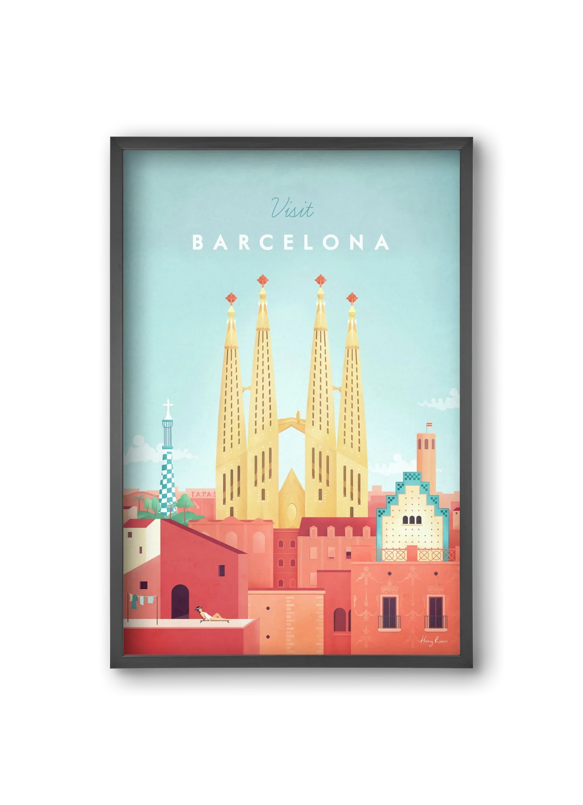 Barcelona Travel Poster - artbridge