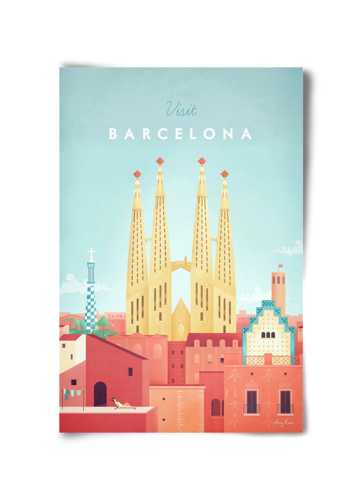 Barcelona Travel Poster - artbridge