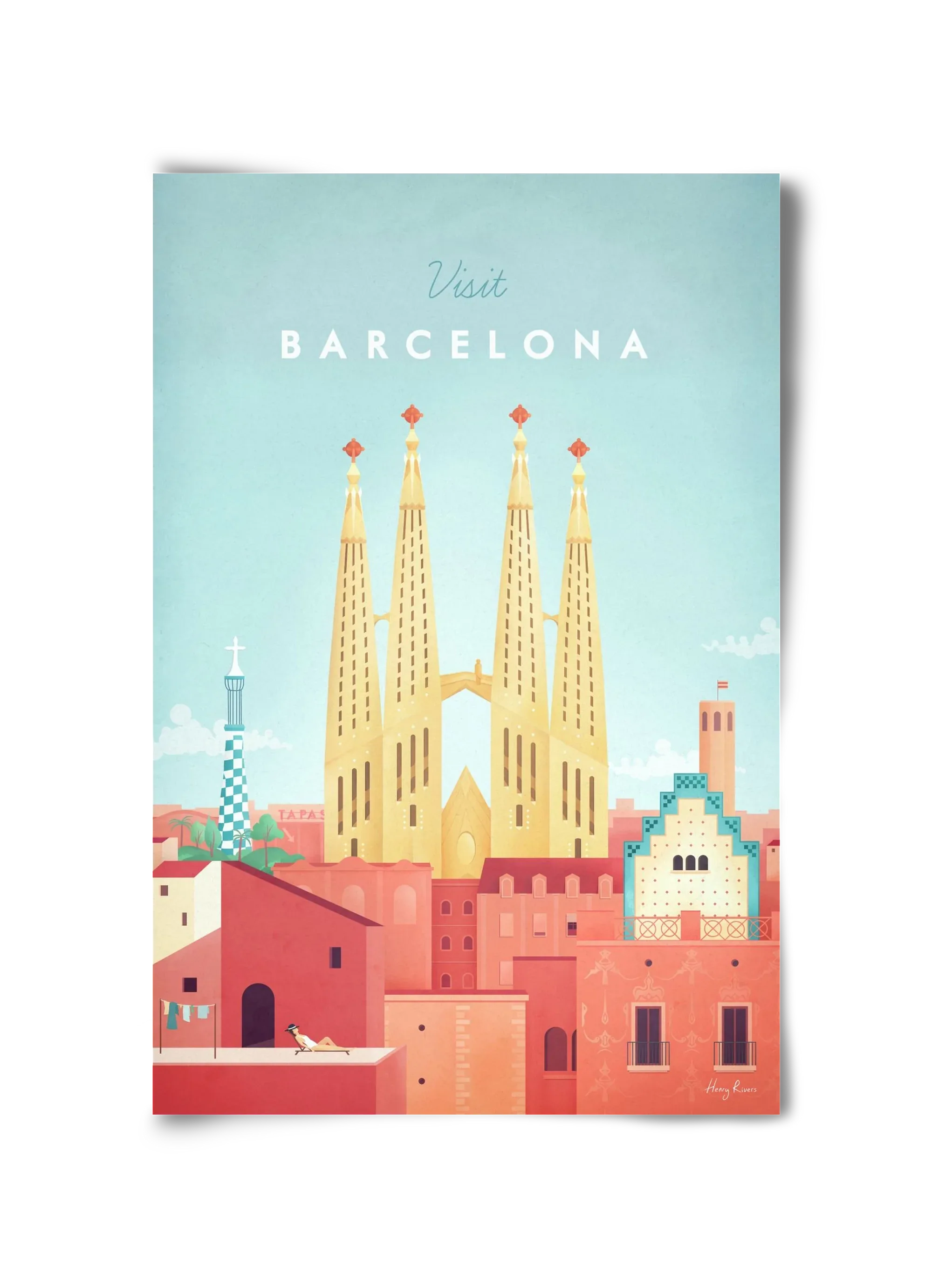 Barcelona Travel Poster - artbridge