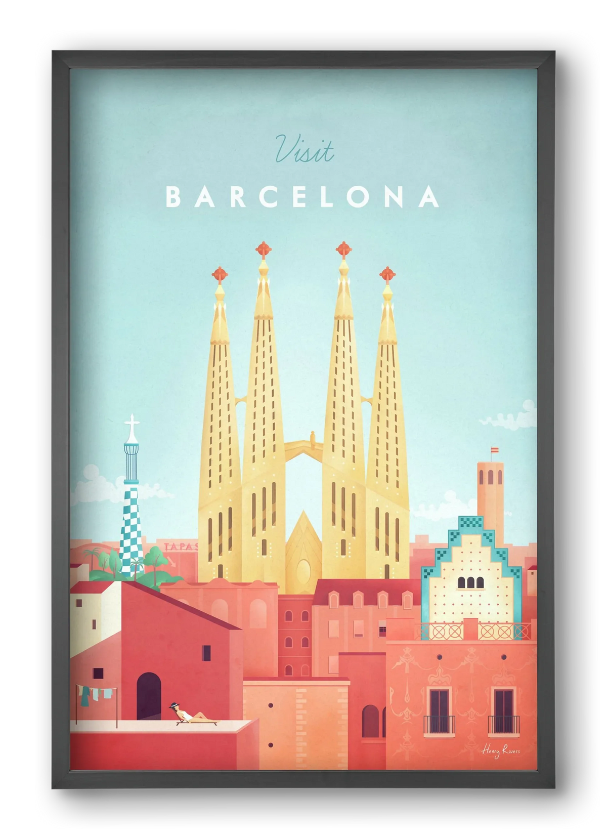 Barcelona Travel Poster - artbridge