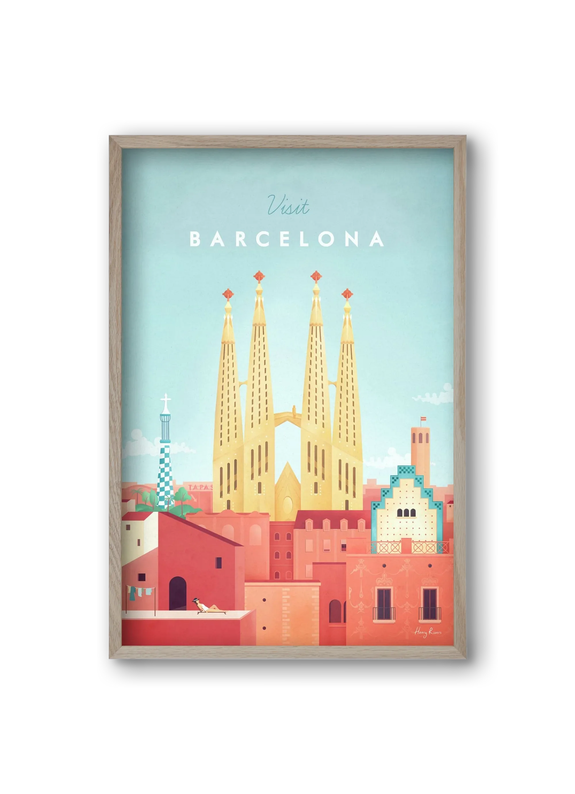 Barcelona Travel Poster - artbridge
