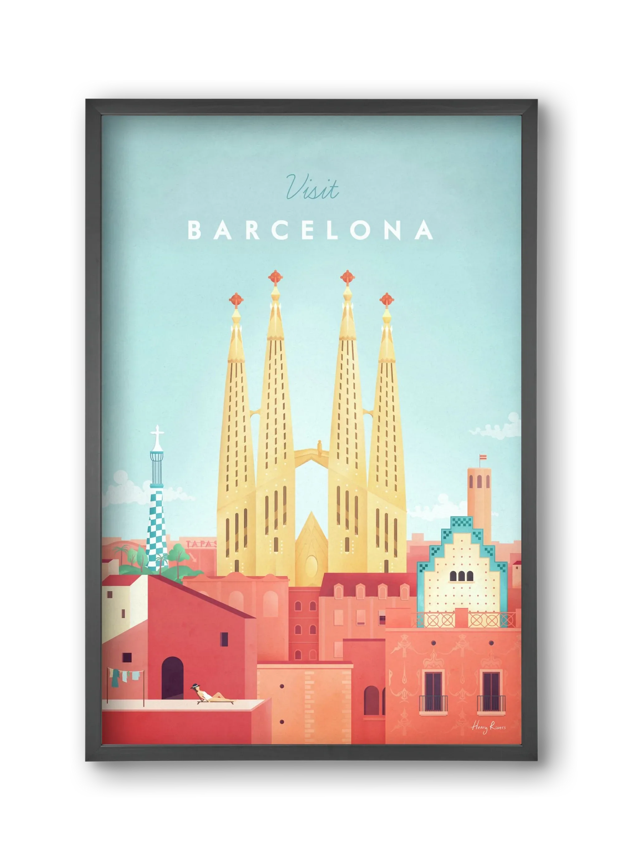 Barcelona Travel Poster - artbridge