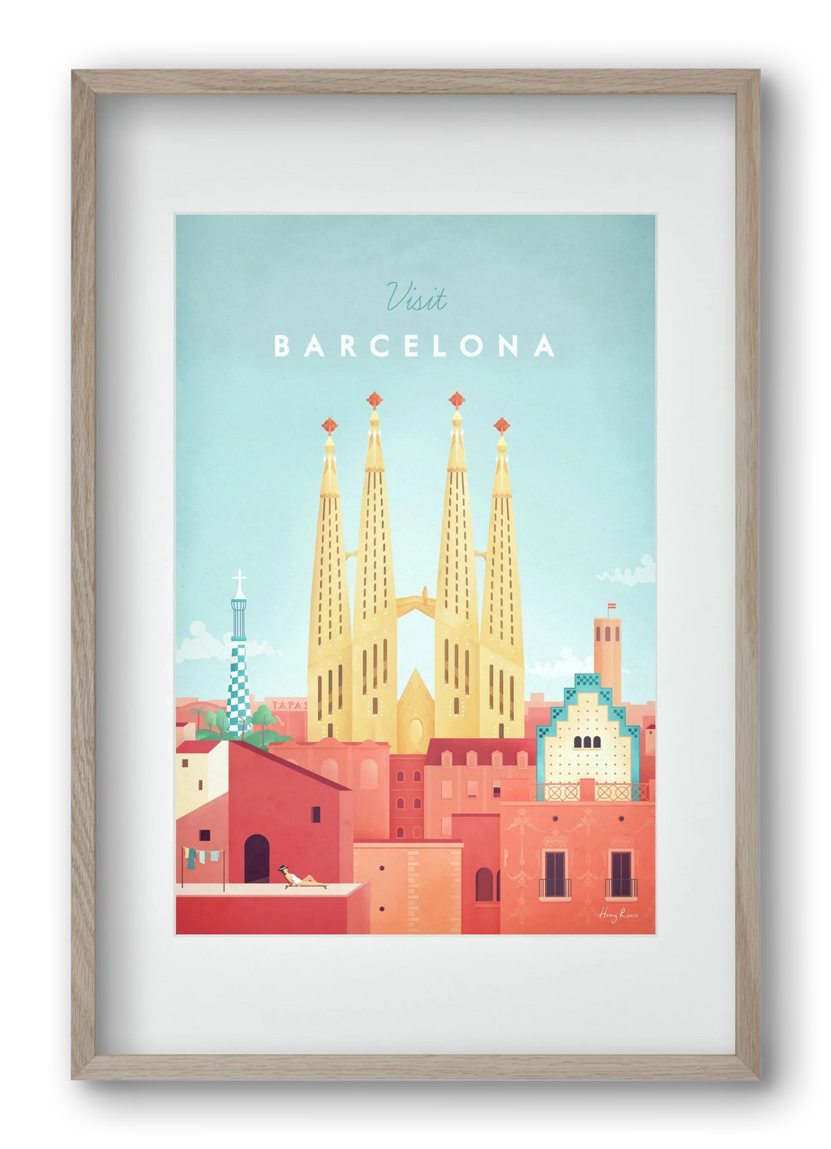 Barcelona Travel Poster - artbridge