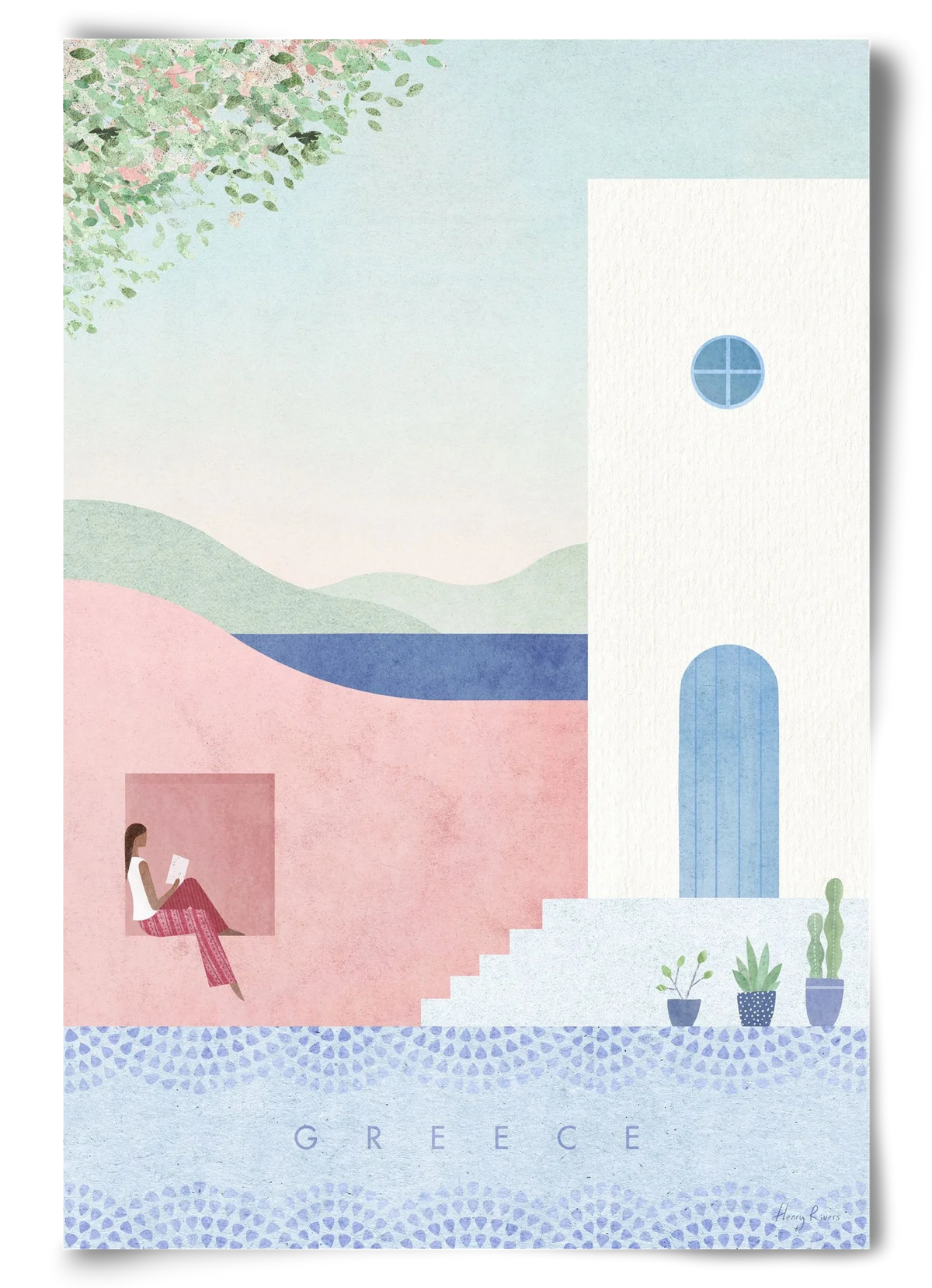 Greece Travel Poster - artbridge