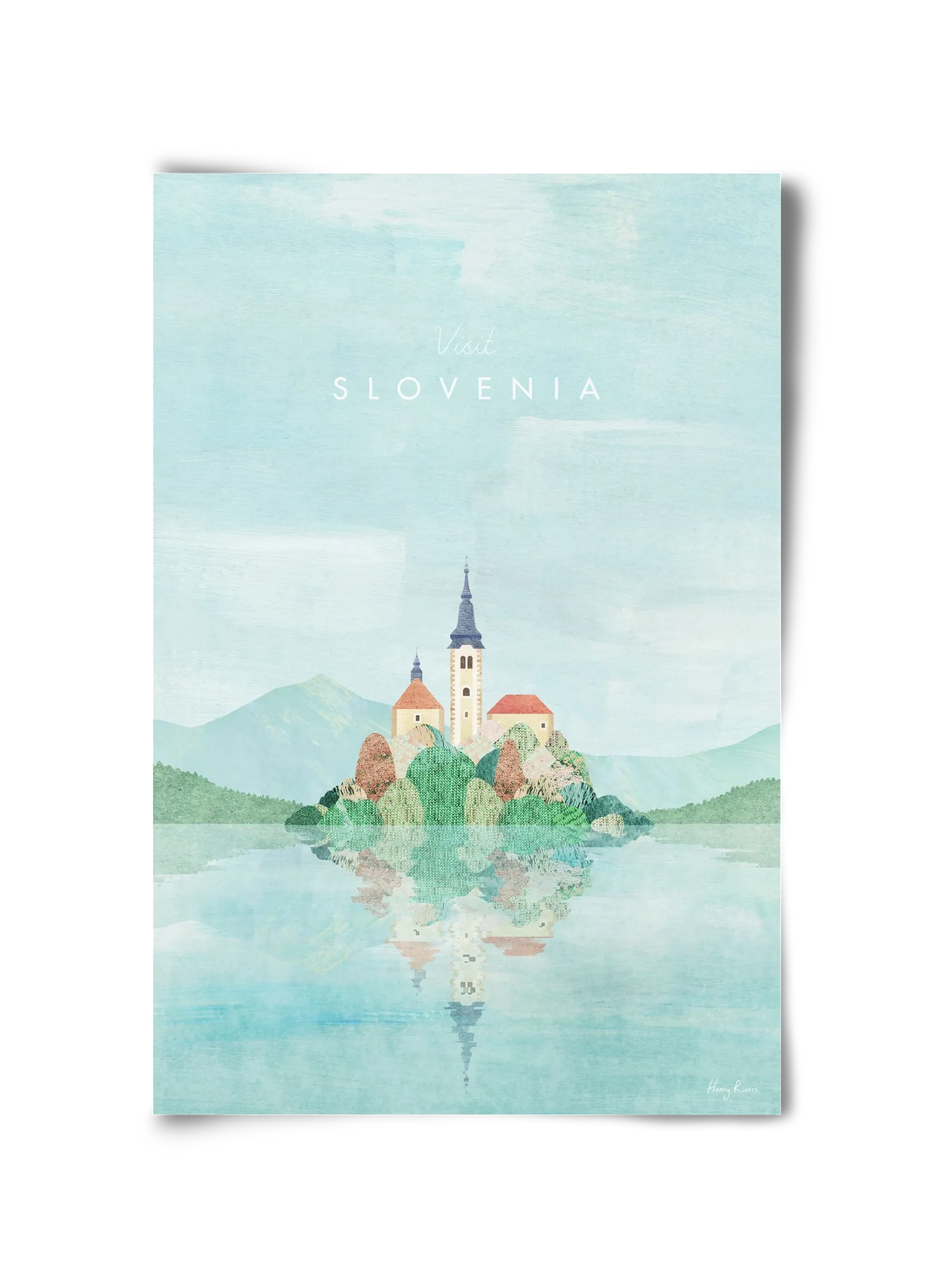 Lake Bled, Slovenia Travel Poster - artbridge