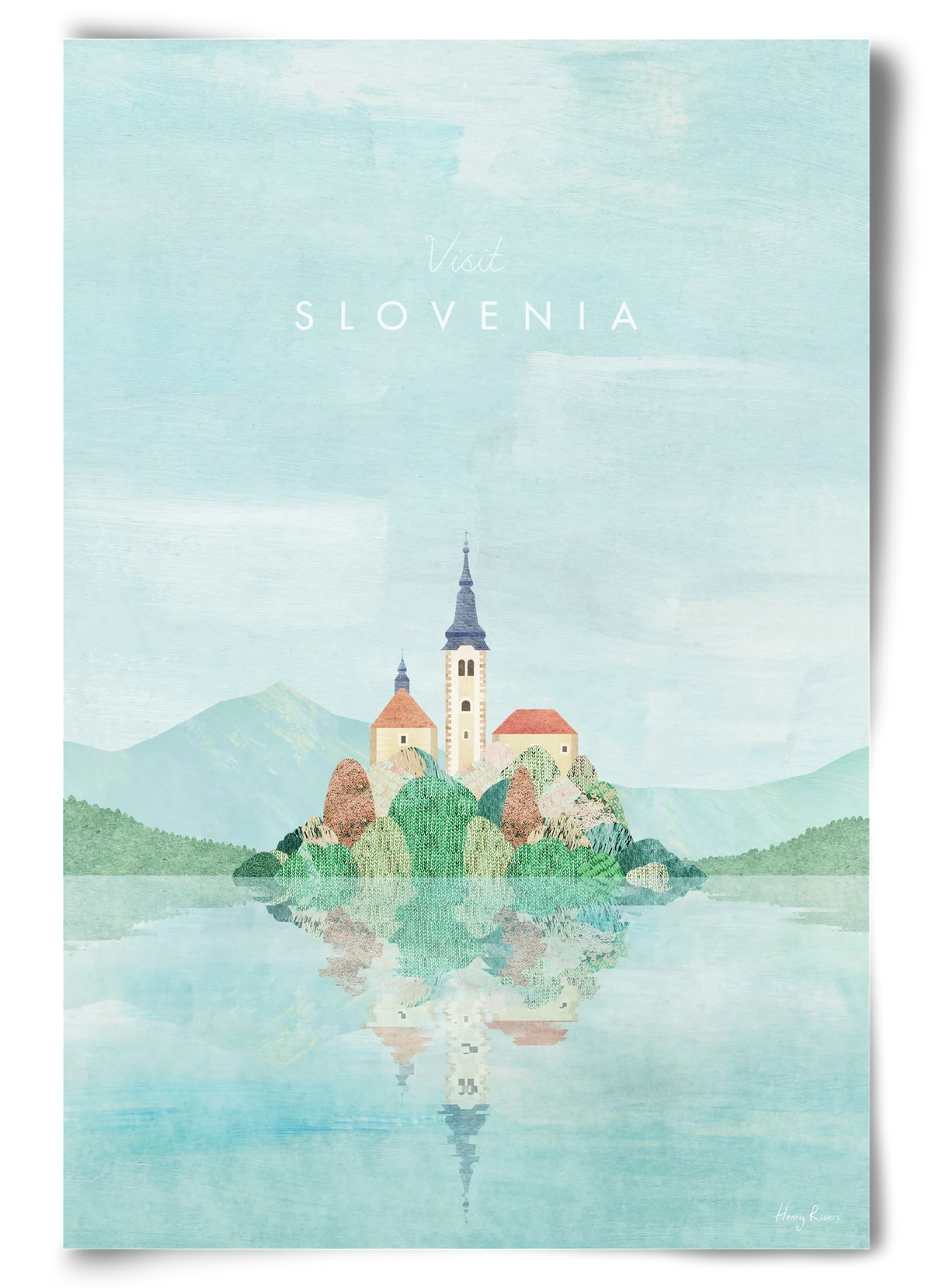 Lake Bled, Slovenia Travel Poster - artbridge