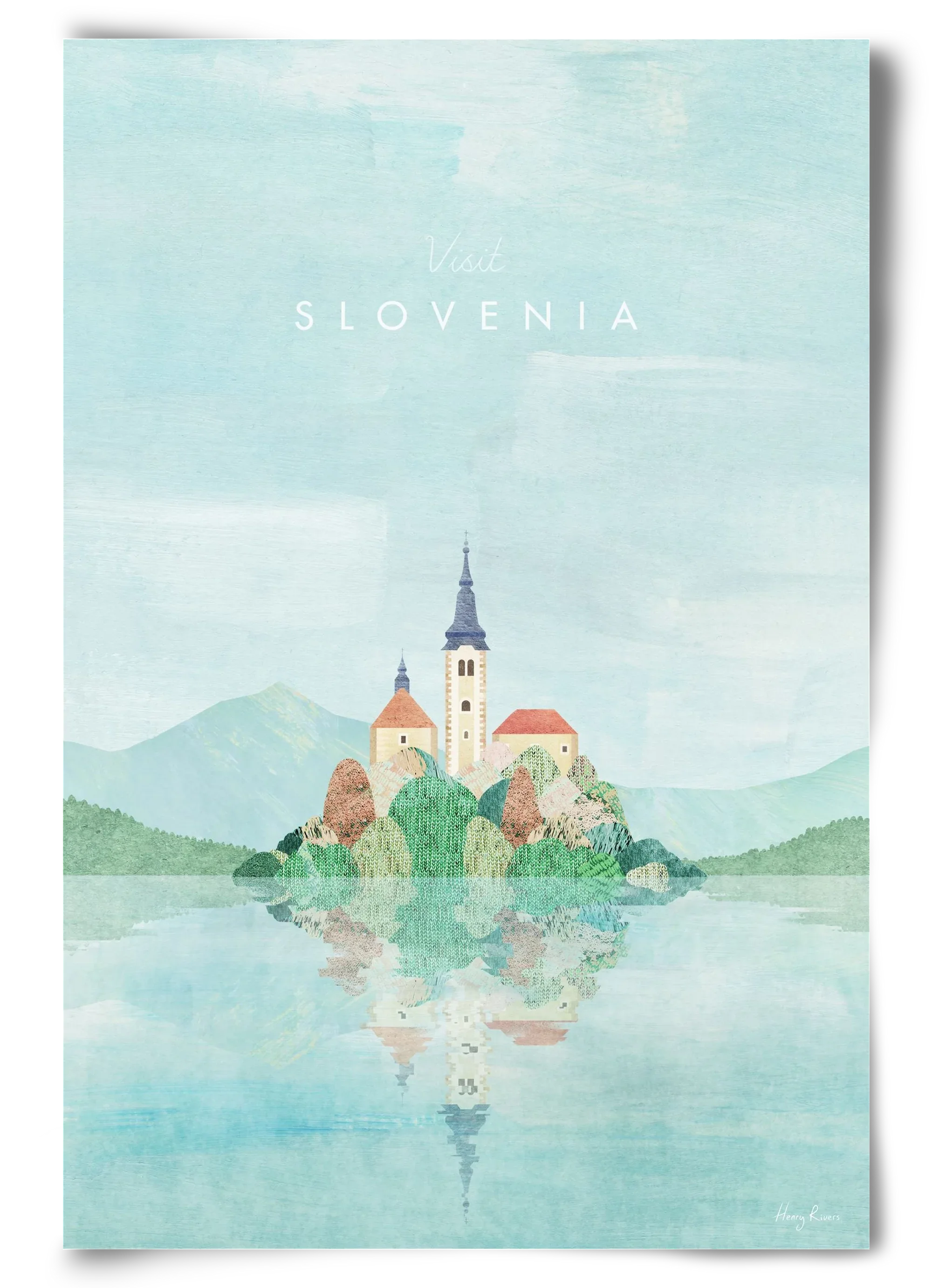 Lake Bled, Slovenia Travel Poster - artbridge