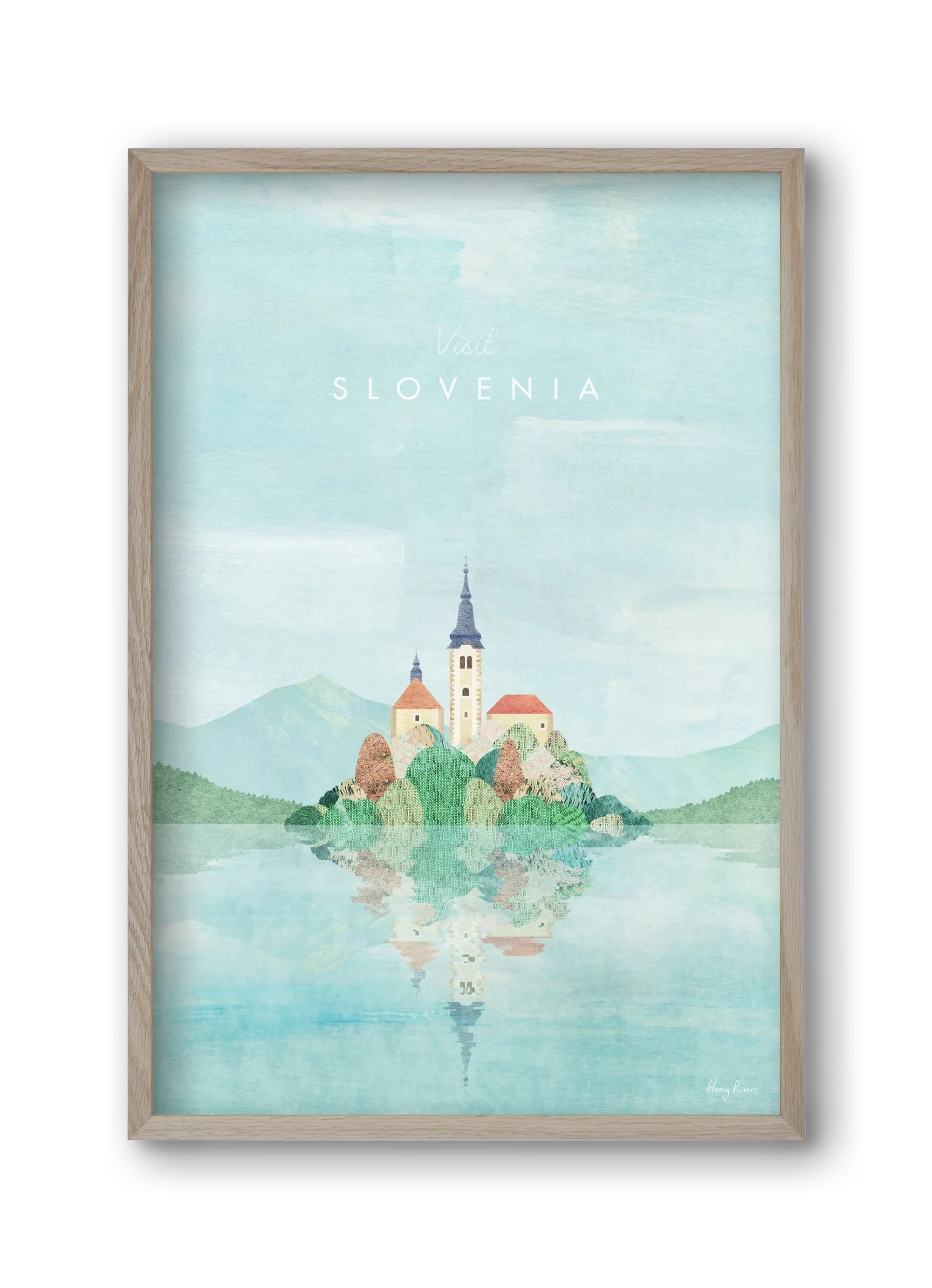 Lake Bled, Slovenia Travel Poster - artbridge