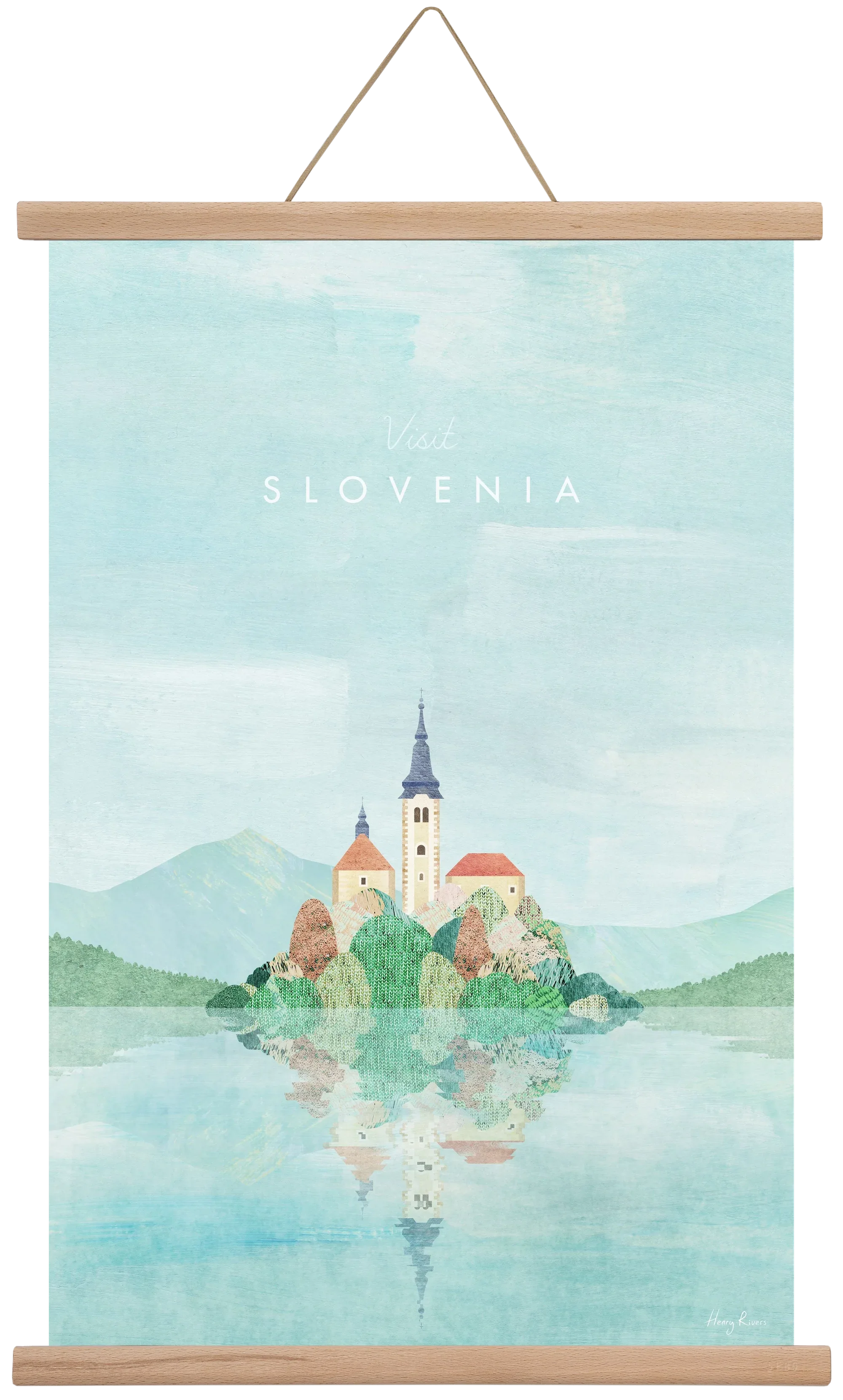 Lake Bled, Slovenia Travel Poster - artbridge