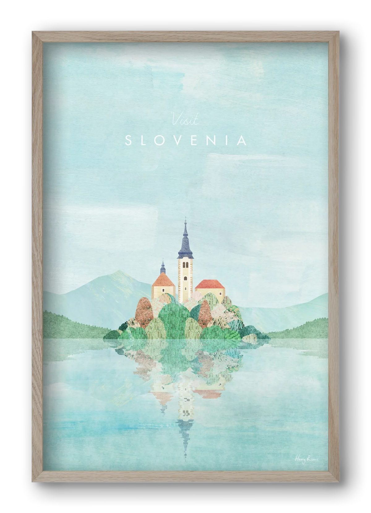 Lake Bled, Slovenia Travel Poster - artbridge
