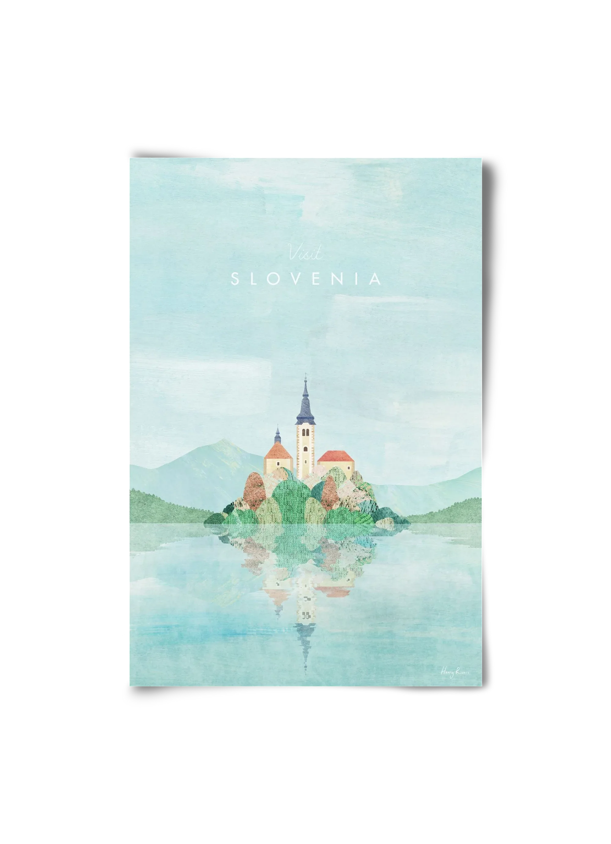 Lake Bled, Slovenia Travel Poster - artbridge