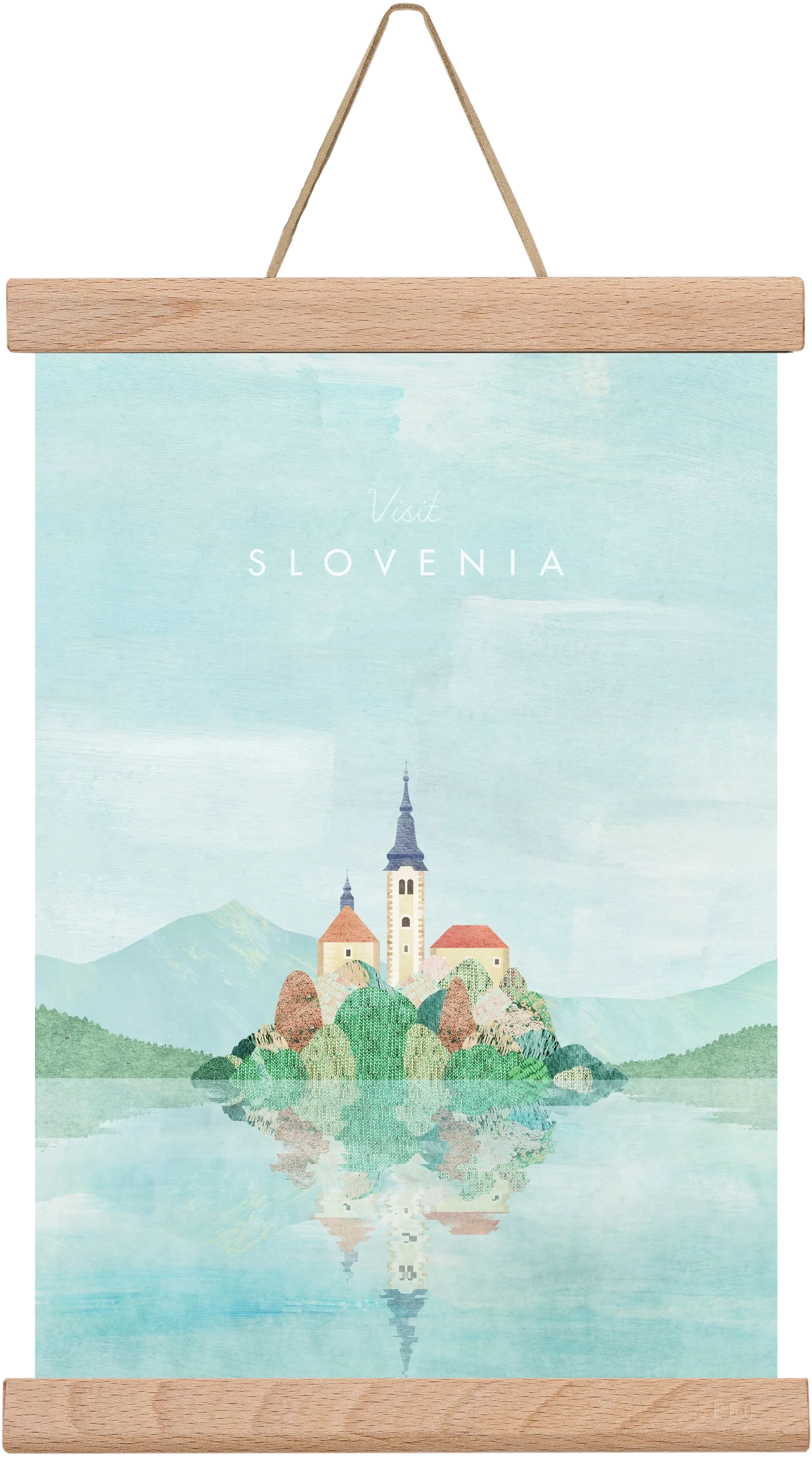 Lake Bled, Slovenia Travel Poster - artbridge