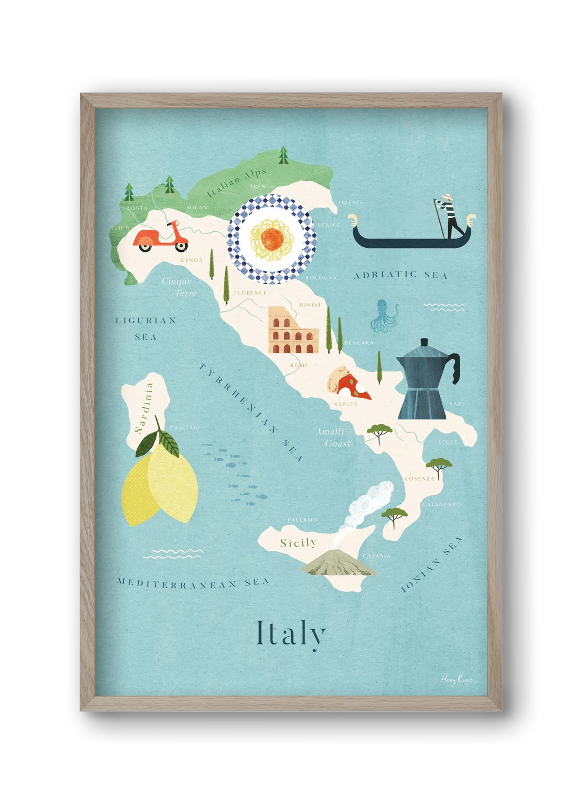 Italy Map - artbridge