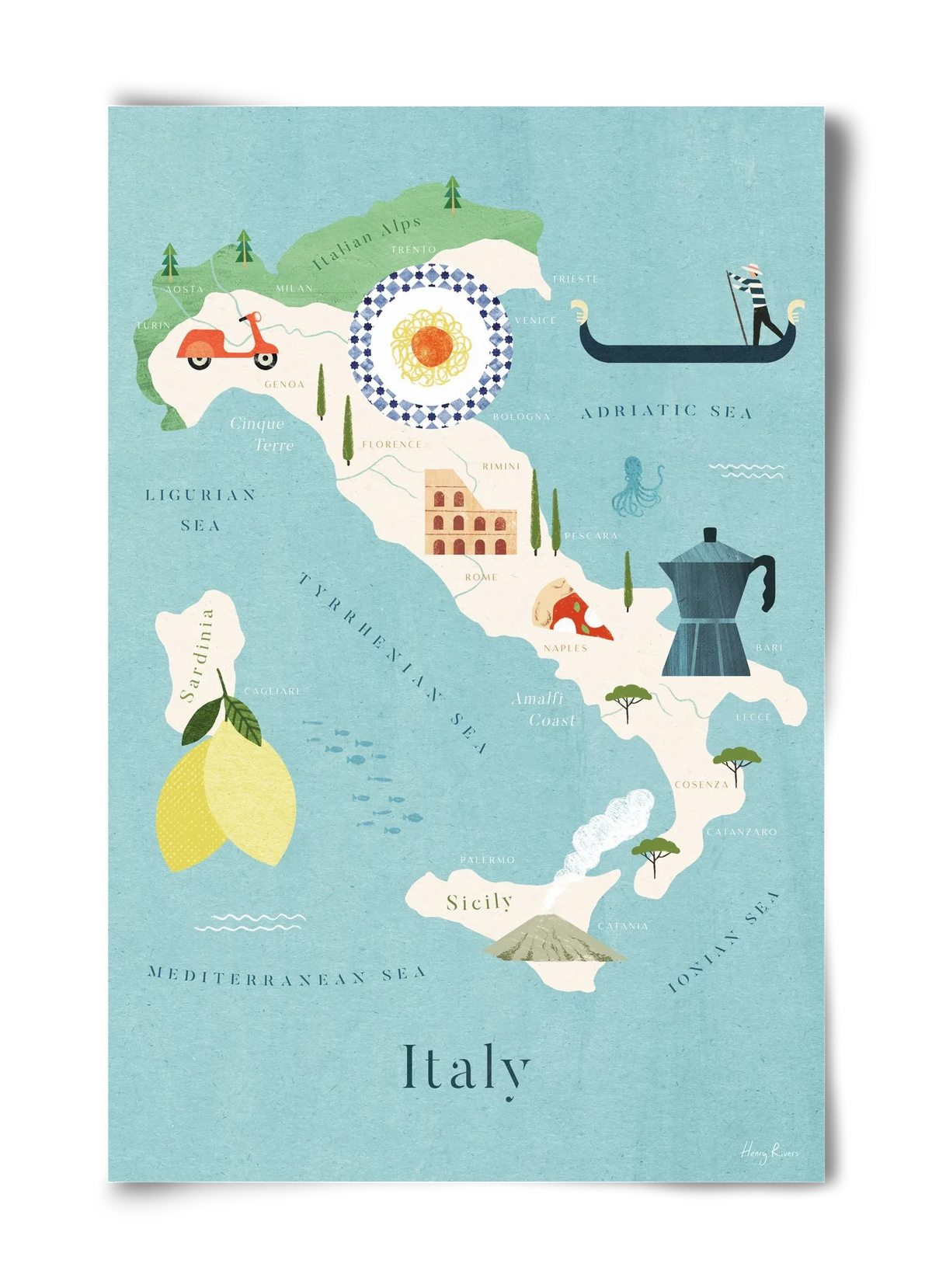 Italy Map - artbridge