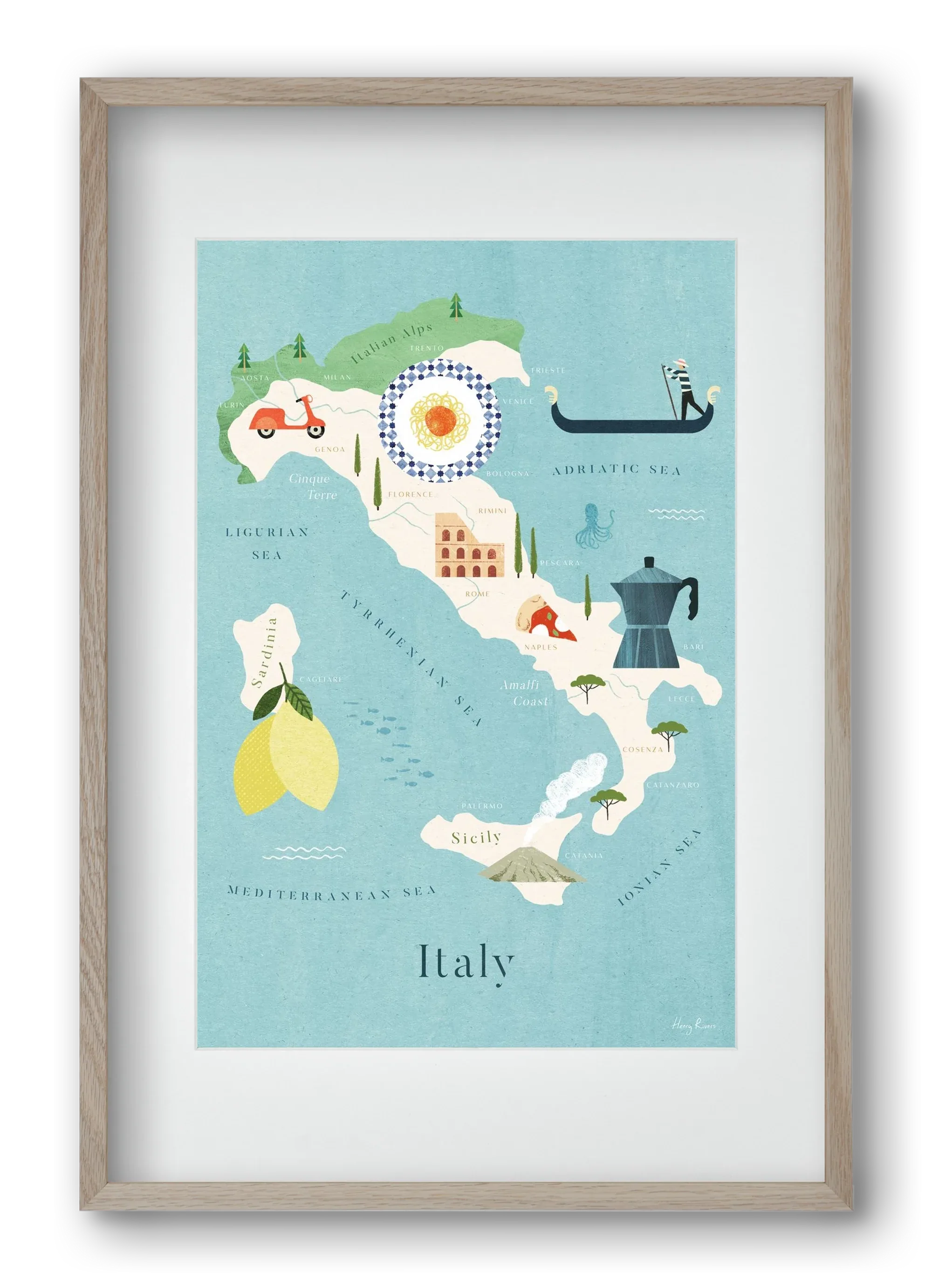Italy Map - artbridge