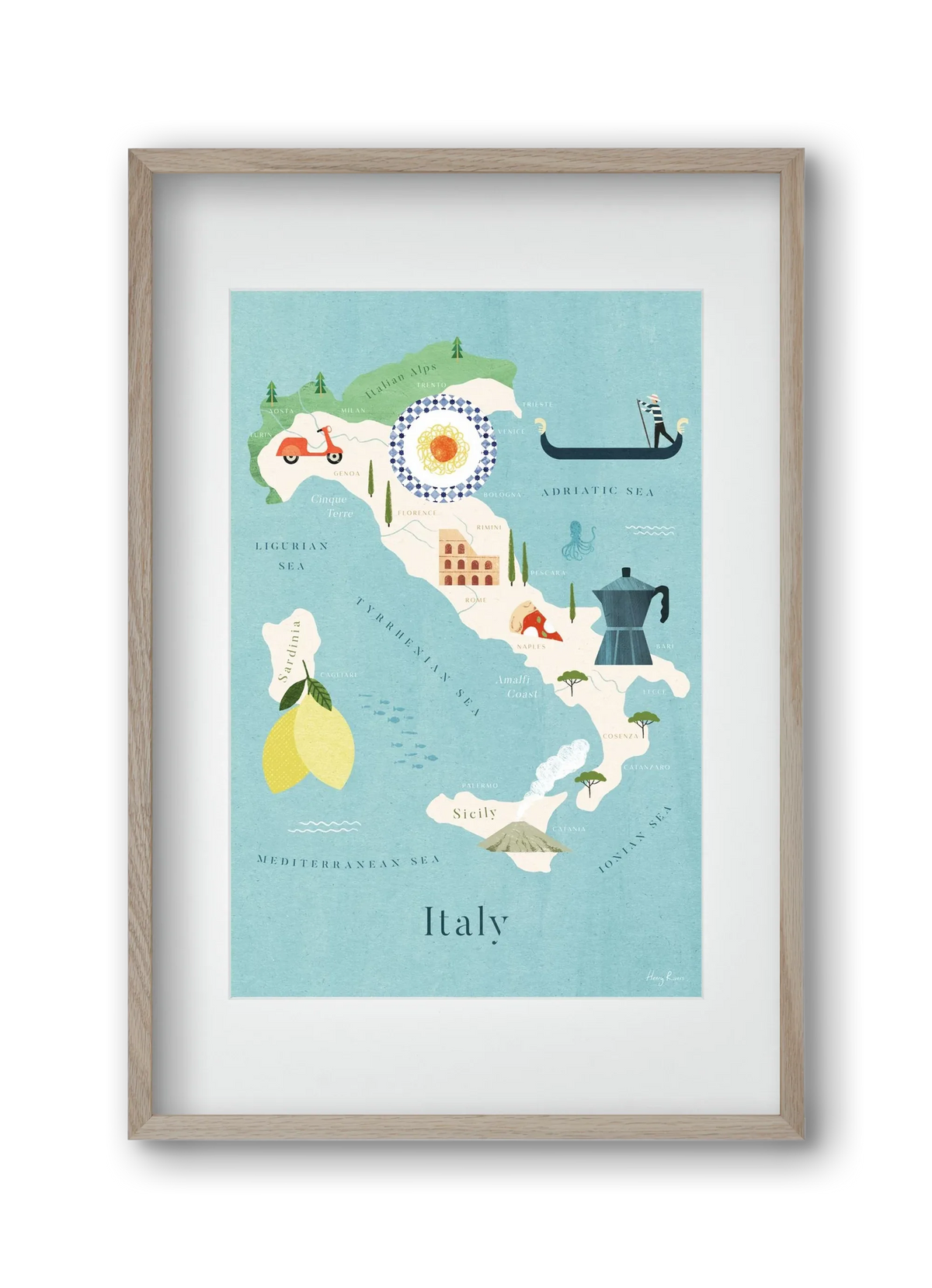 Italy Map - artbridge
