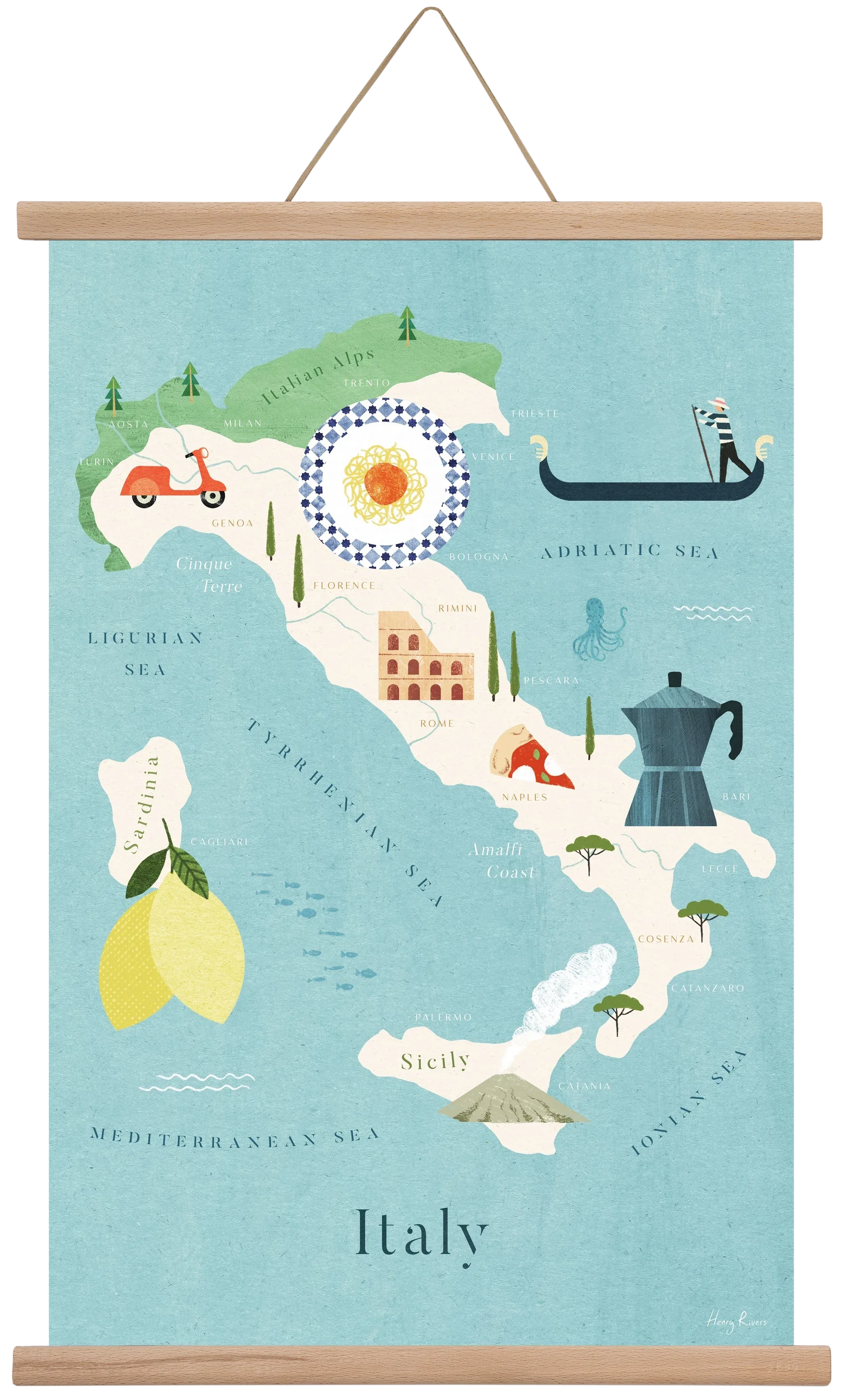 Italy Map - artbridge