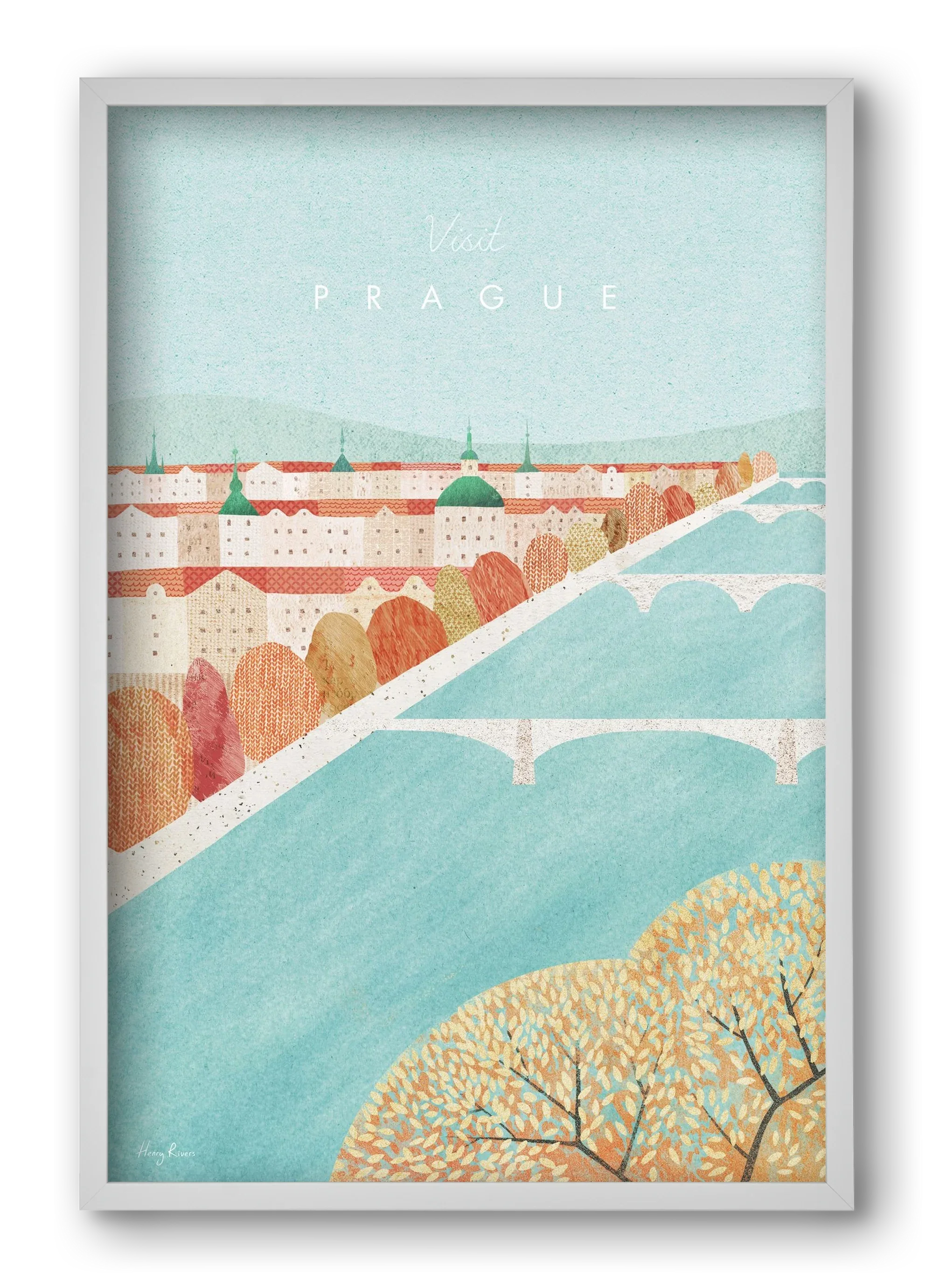 Prague Travel Poster - artbridge