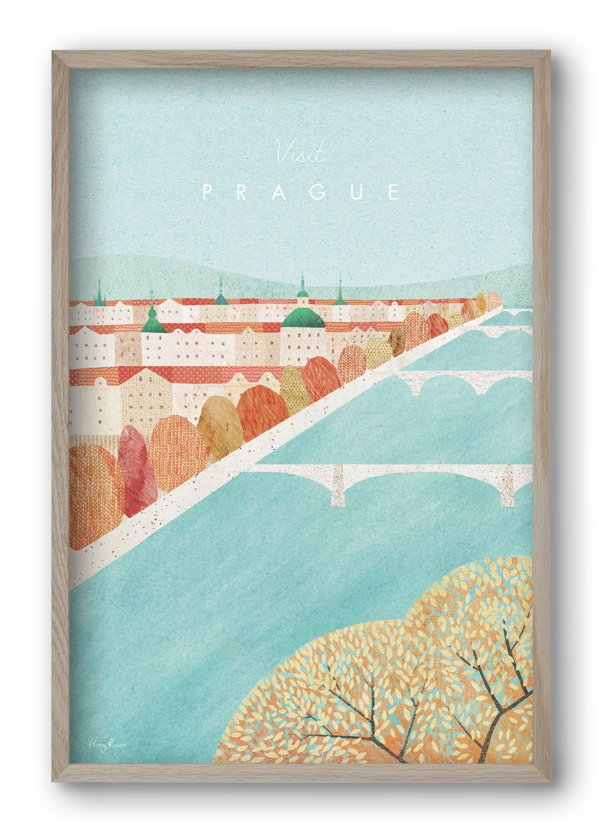 Prague Travel Poster - artbridge