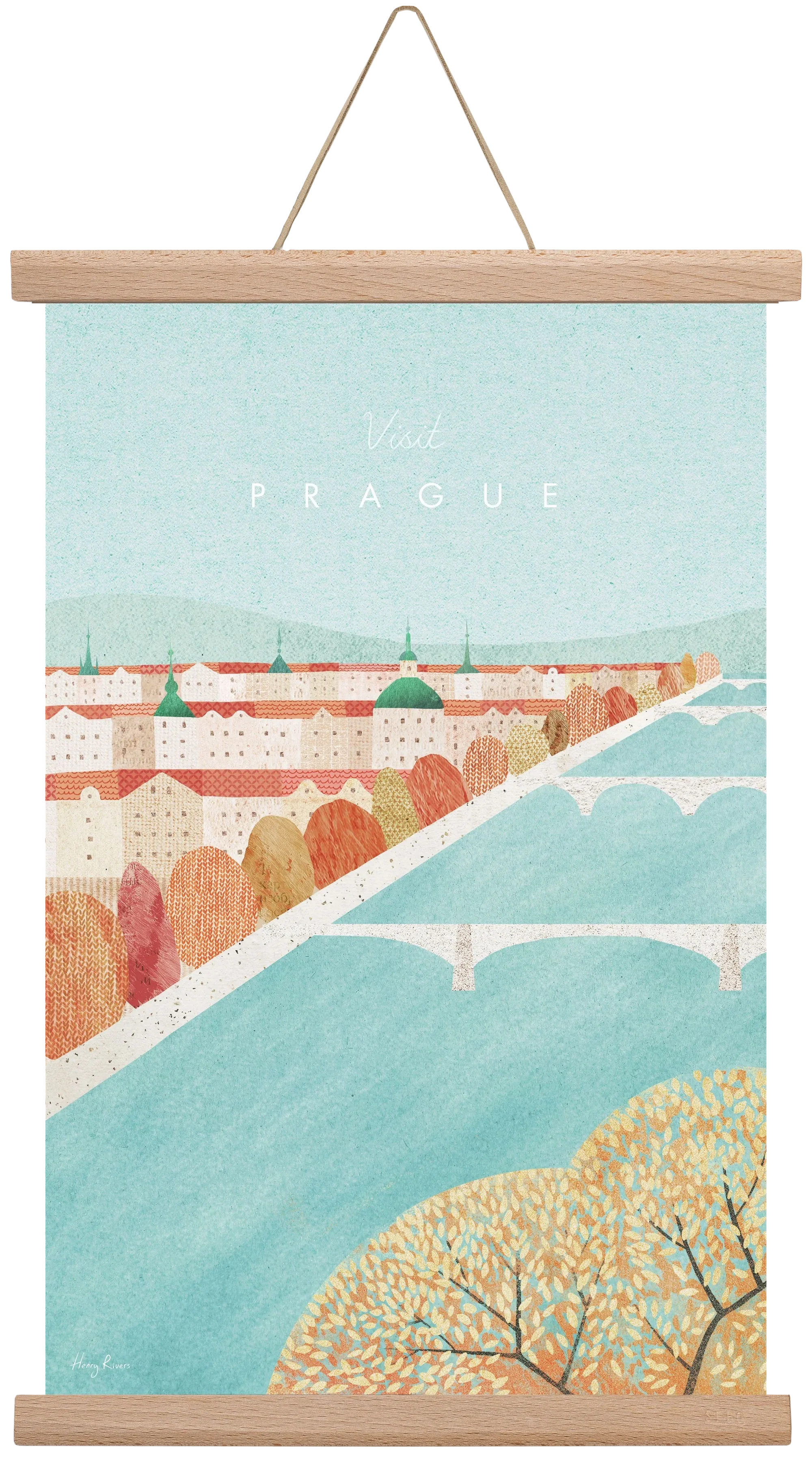 Prague Travel Poster - artbridge