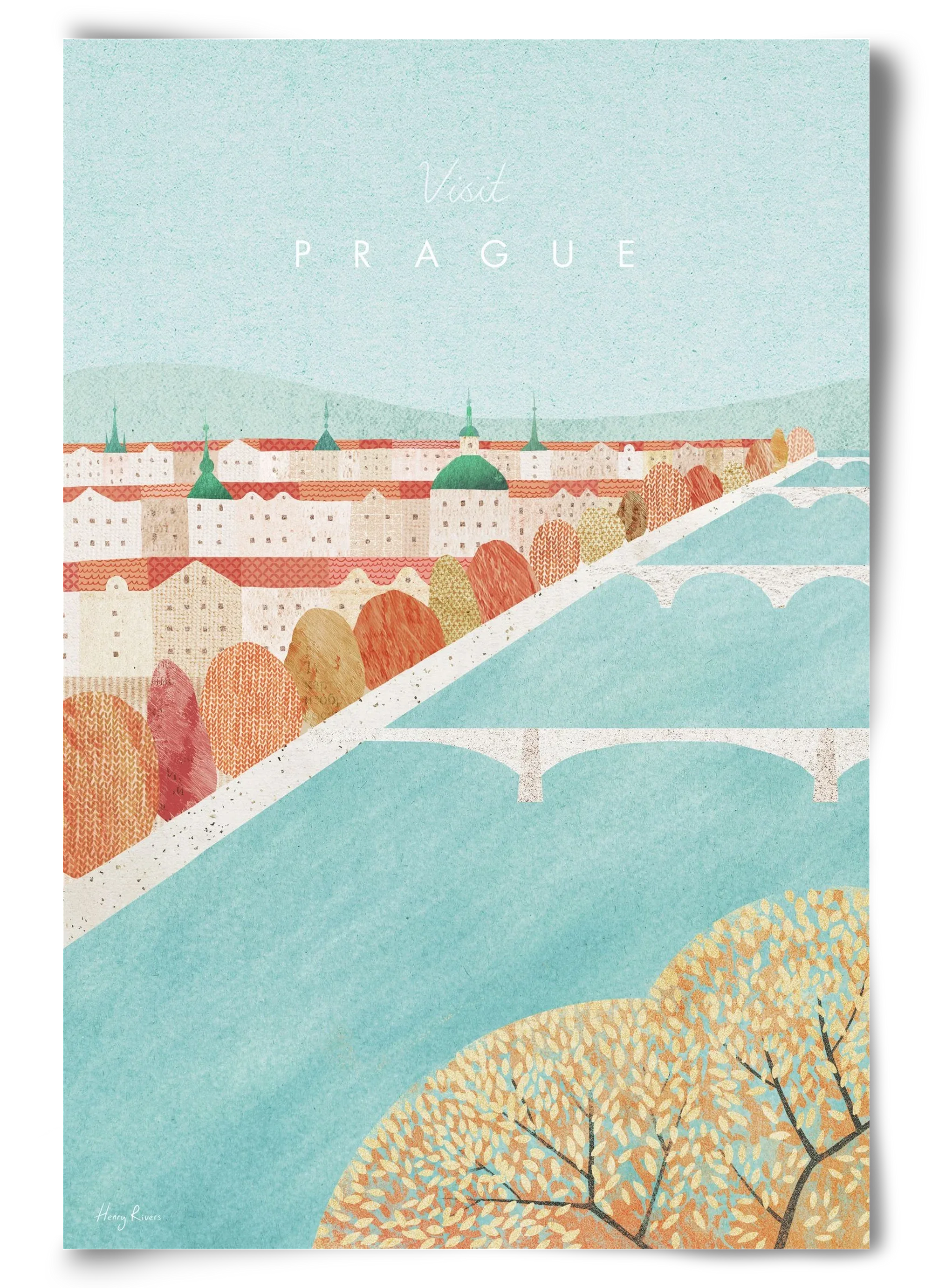 Prague Travel Poster - artbridge