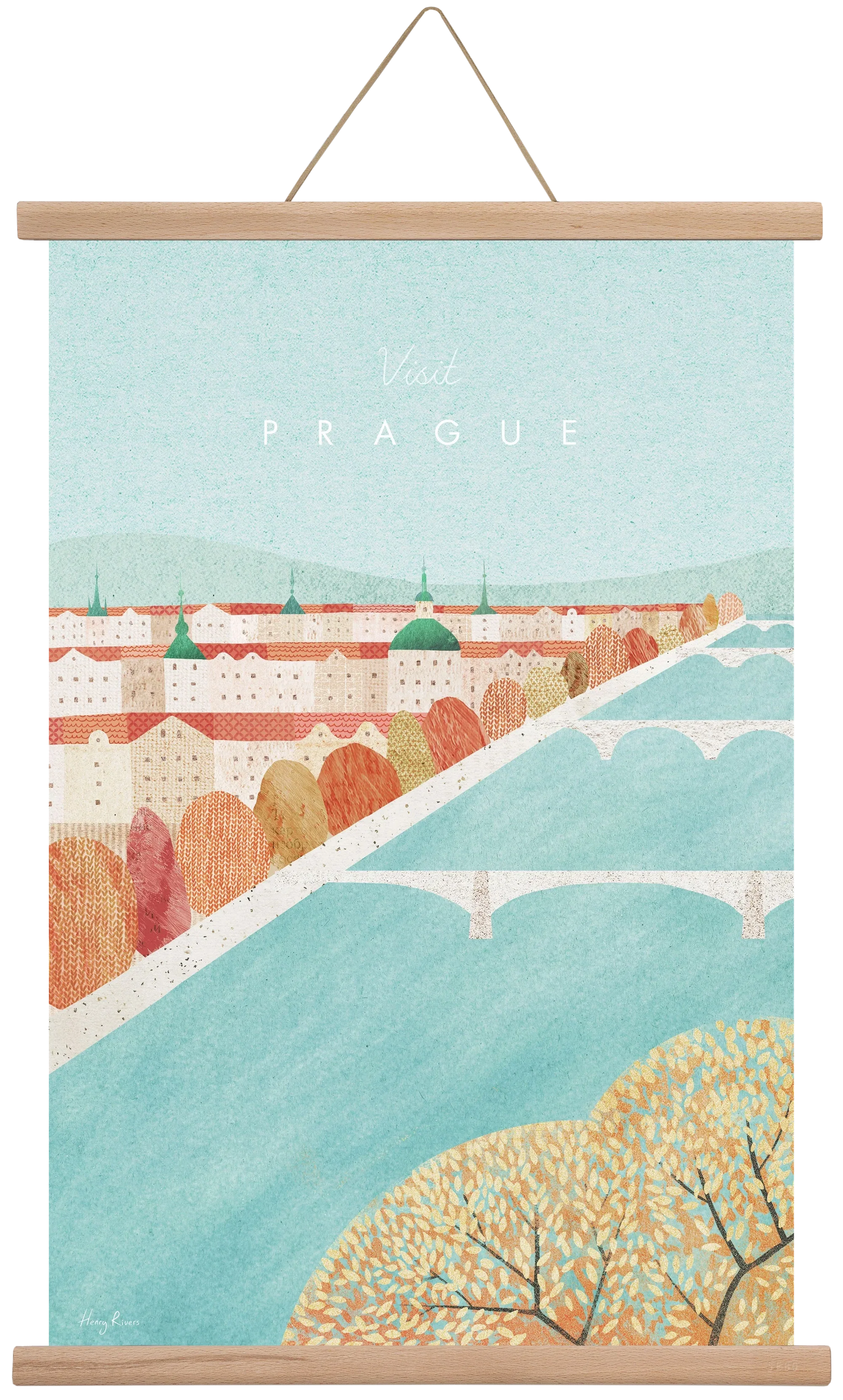 Prague Travel Poster - artbridge